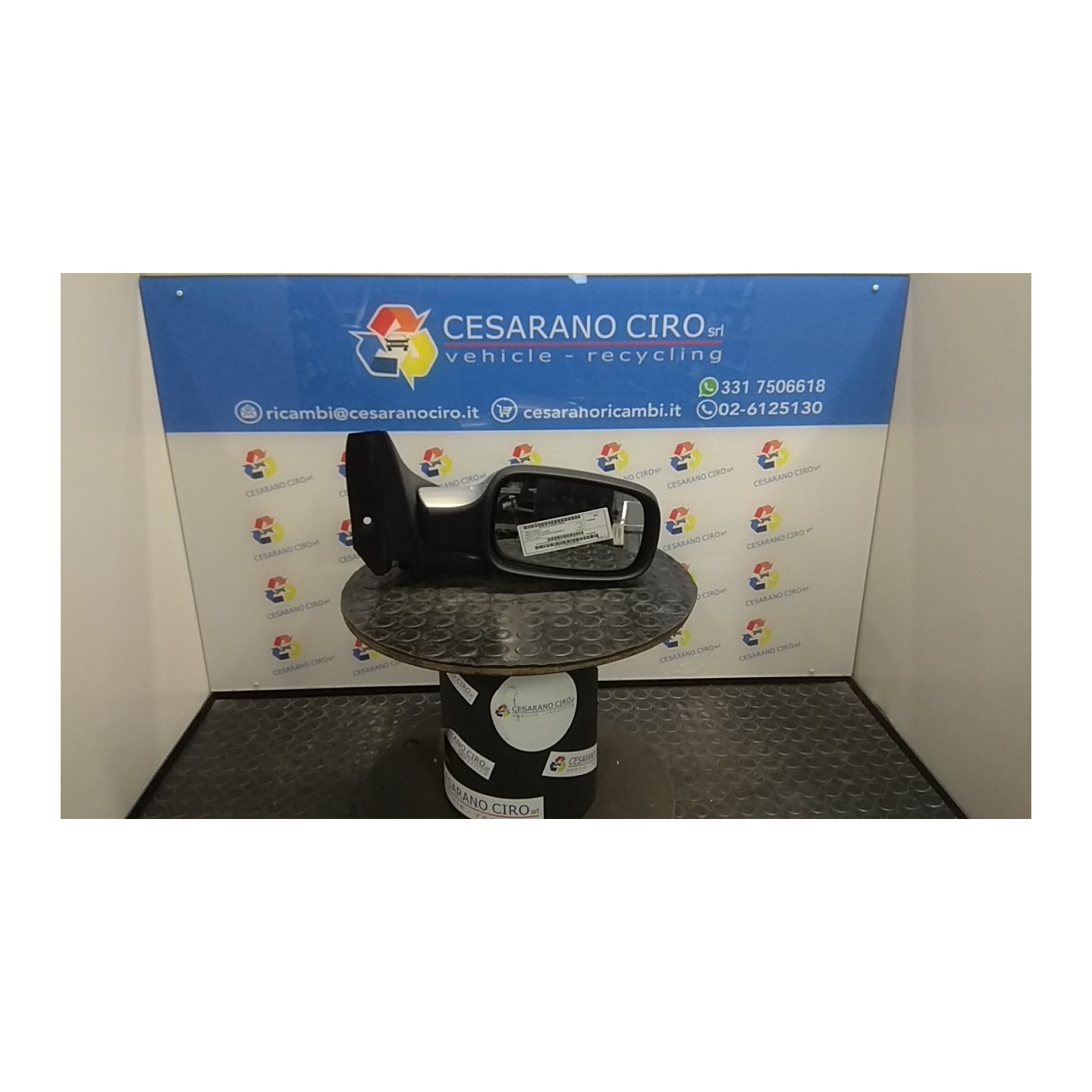 RETROVISORE EST. REGOLAZ. ELETTR. TIPO 3 - 4 DX. 074 RENAULT SCENIC 2A SERIE (06/03-08/09) K4MT7 7701068385