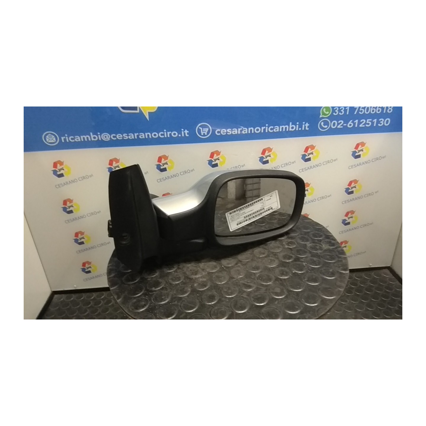 RETROVISORE EST. REGOLAZ. ELETTR. TIPO 3 - 4 DX. 074 RENAULT SCENIC 2A SERIE (06/03-08/09) K4MT7 7701068385