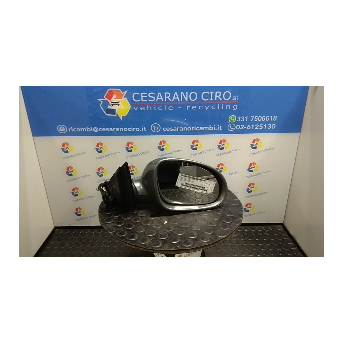 RETROVISORE EST. REGOLAZ. ELETTR. C/IND. DI DIREZIONE 07-04- DX. 012 VOLKSWAGEN PASSAT (3B) (10/00-03/06) AVF 3B1857508AT01C