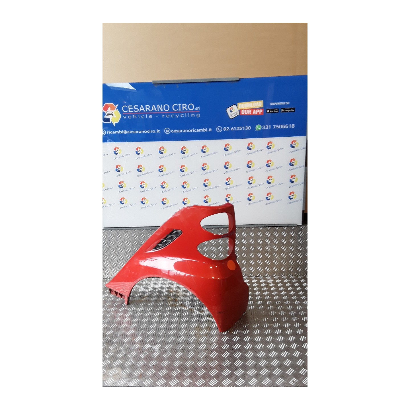 PARAFANGO POST. PARTE INF. SX. 059 SMART FORTWO (A/C451) (01/07-12/11) 3B21 A4518820101CA3L