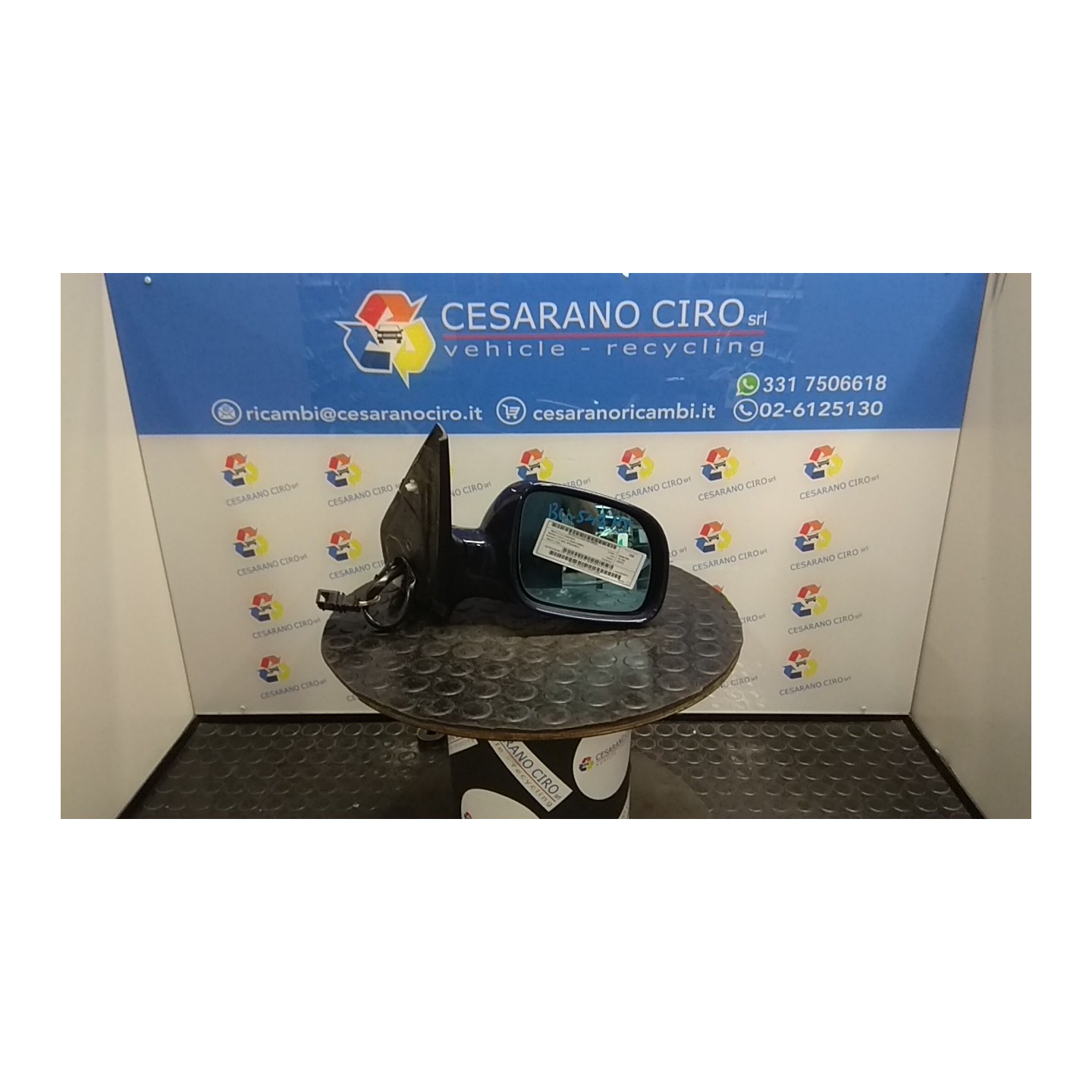 RETROVISORE EST. REGOLAZ. ELETTR. RIPIEGHEVOLE ELET. SX. 025 VOLKSWAGEN GOLF (1J) (09/97-03/06) AKL 1J1857508F01C