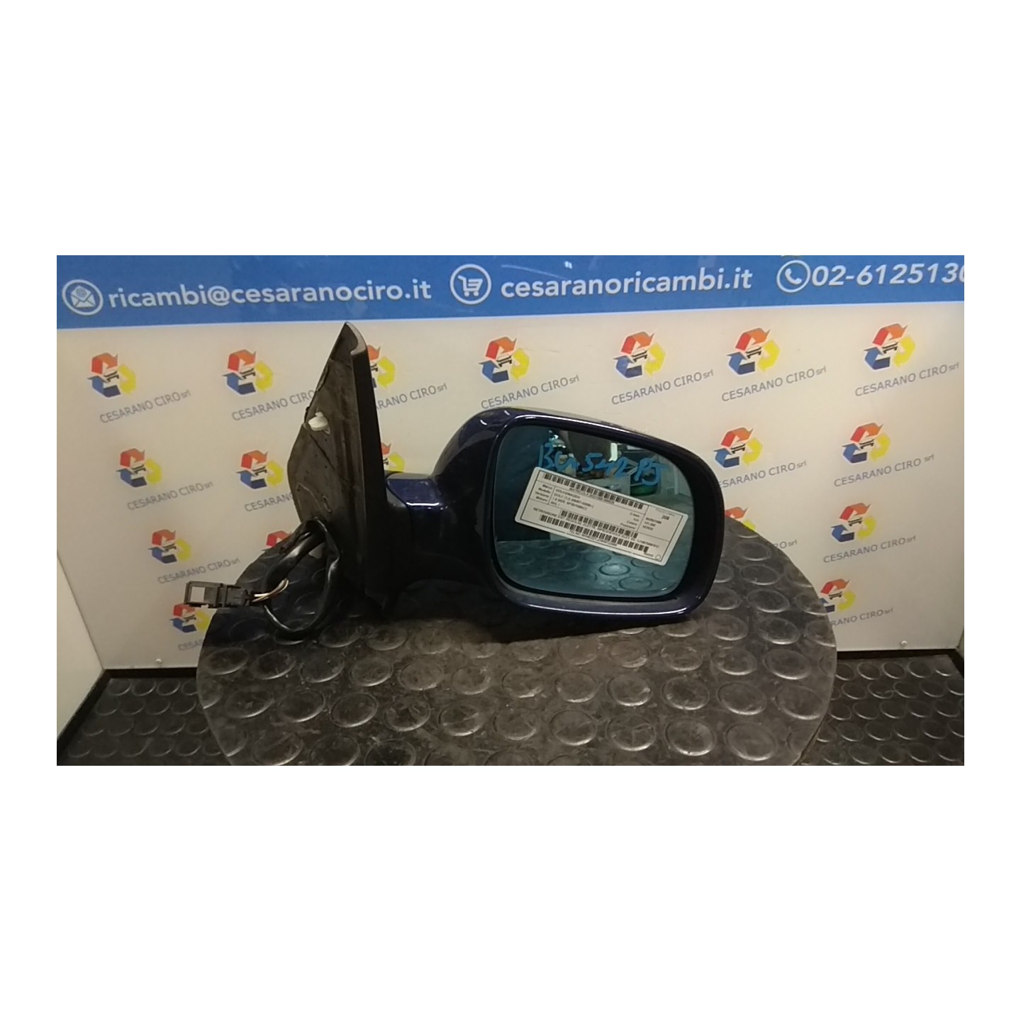RETROVISORE EST. REGOLAZ. ELETTR. RIPIEGHEVOLE ELET. SX. 025 VOLKSWAGEN GOLF (1J) (09/97-03/06) AKL 1J1857508F01C