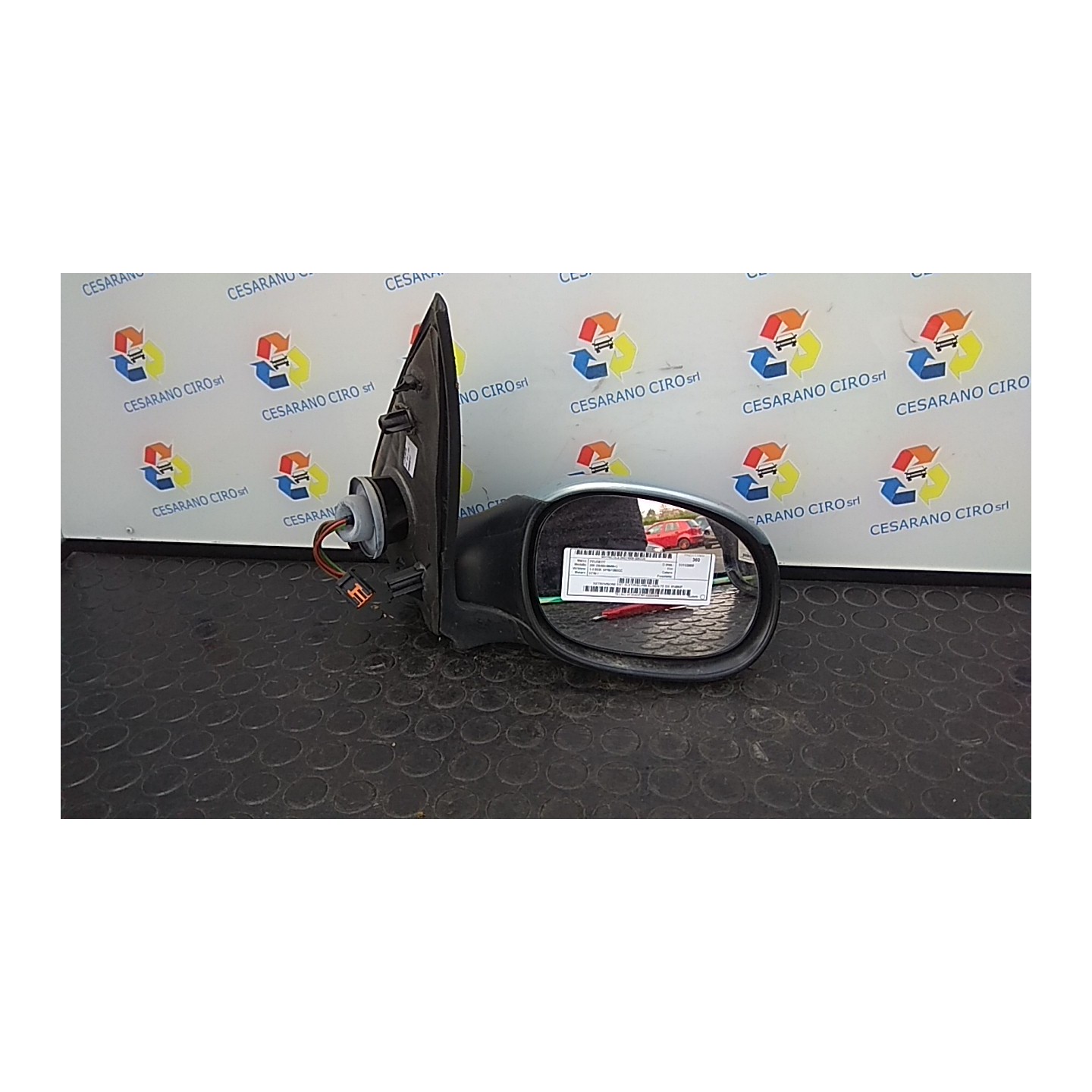 RETROVISORE EST. ELET/RISC/RIB.EL/SEN.TE DX. 220 PEUGEOT 206 (09/98-06/09) KFW 8149KP
