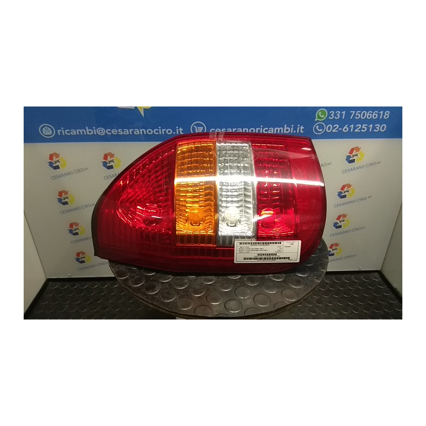 FANALE POST. T.32123349 SX. 071 OPEL ZAFIRA (T98) (03/99-12/05) Z18XE 9117444