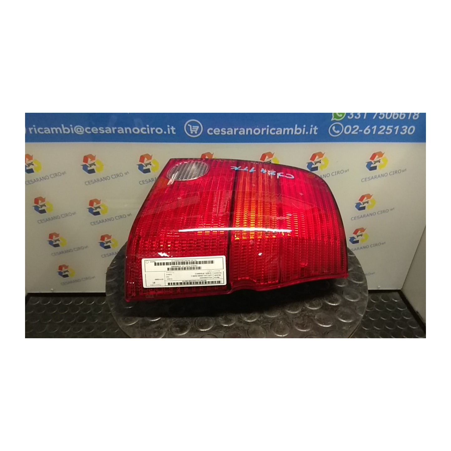 FANALE POST. DX. 118 VOLKSWAGEN LUPO (6X) (09/98-05/05) AUD 6X0945096E