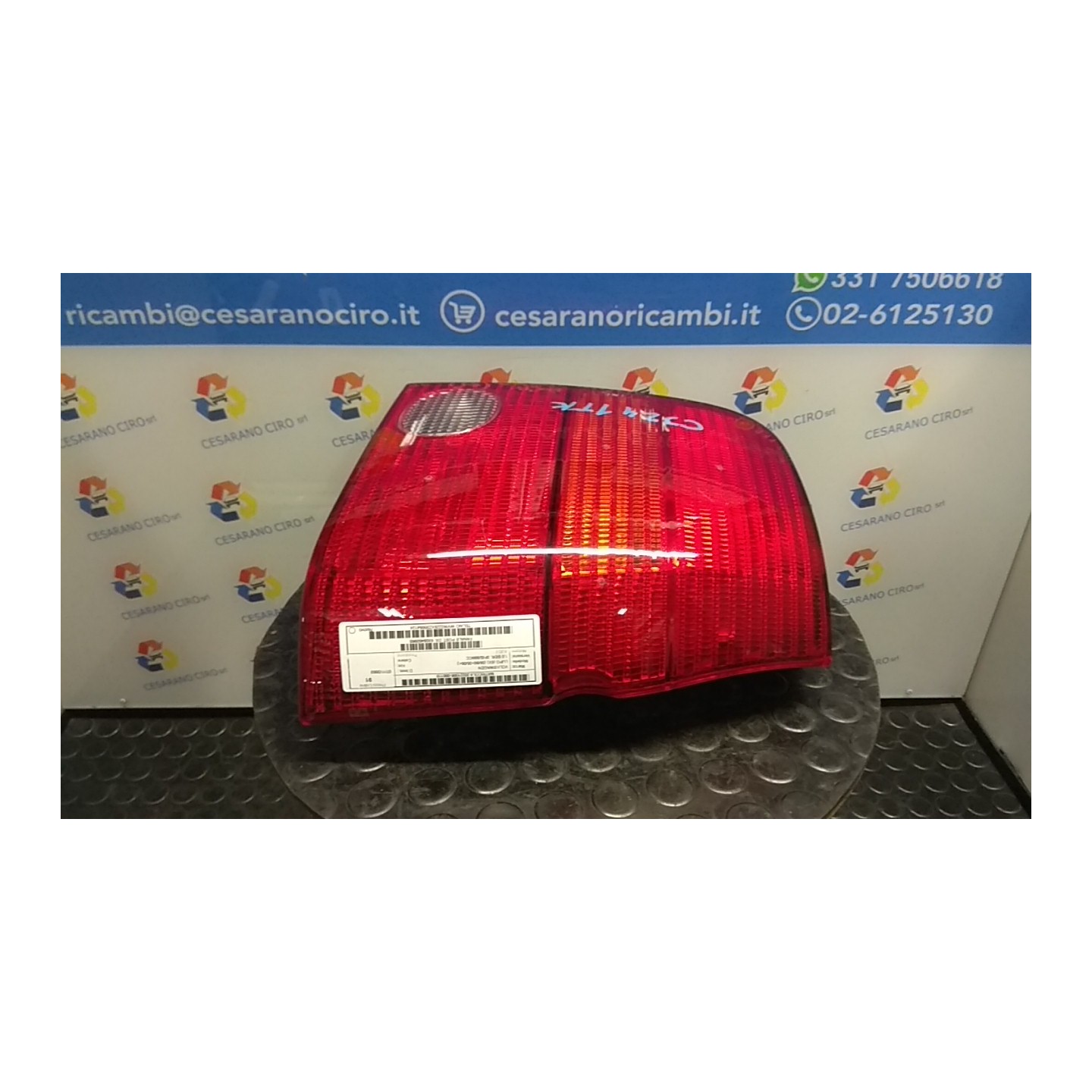 FANALE POST. DX. 118 VOLKSWAGEN LUPO (6X) (09/98-05/05) AUD 6X0945096E