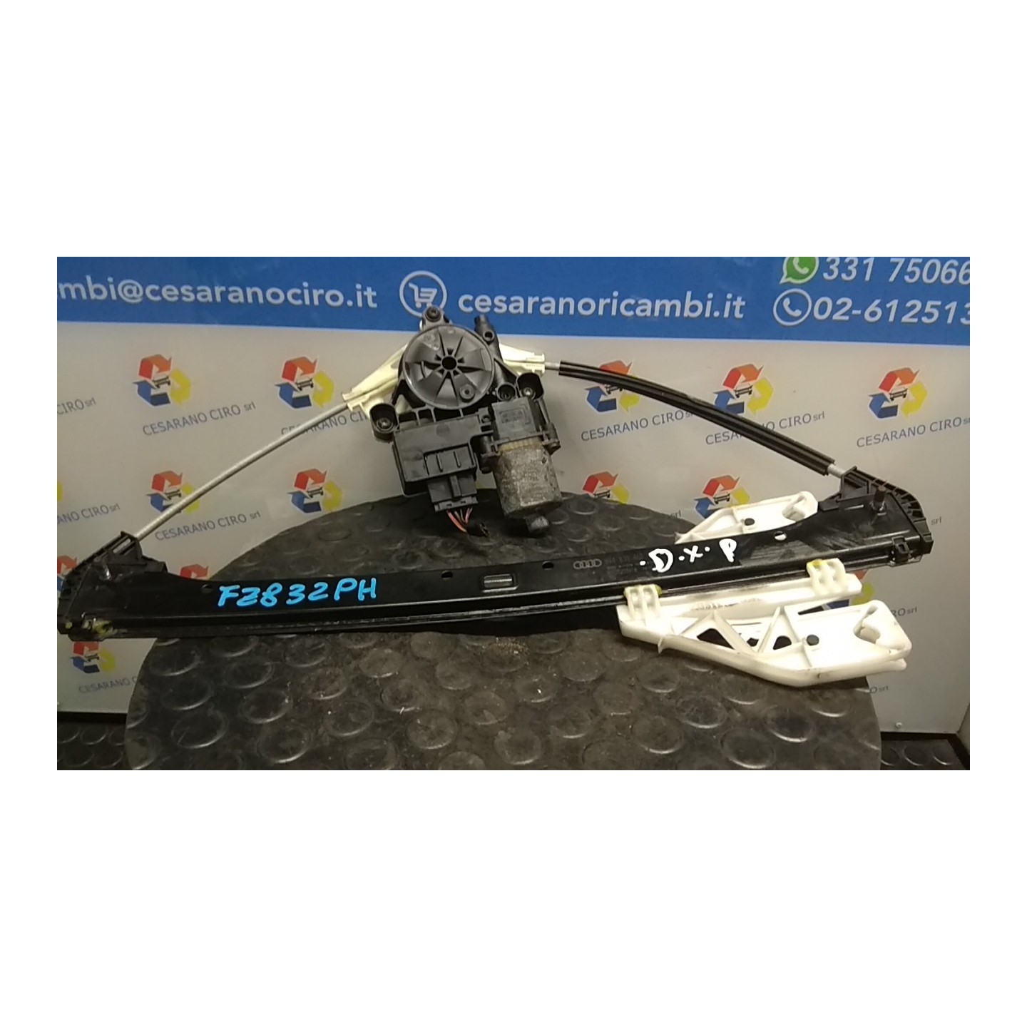 ALZACRISTALLO ELETTR. PORTA POST. DX. 010 AUDI A3 (8V) (05/16-) DHF 8V4839462