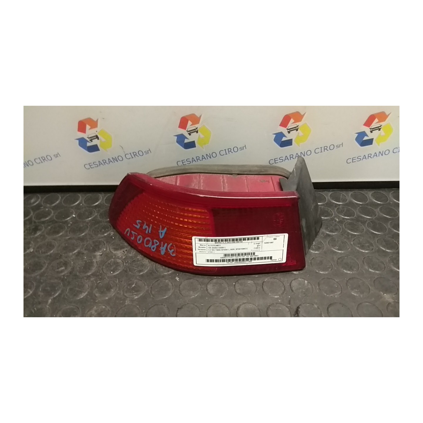FANALE POST. PARTE EST. SX. 150 ALFA ROMEO 145 (04/94-04/99) 67601 60579852