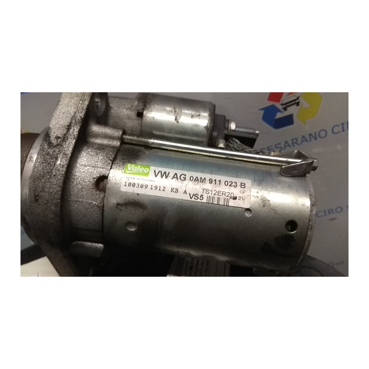 MOTORINO AVVIAMENTO 0,9 KW VALEO ROTAZ. 068 VOLKSWAGEN GOLF (5K/AJ) (09/08-) CAX 02T911023SX