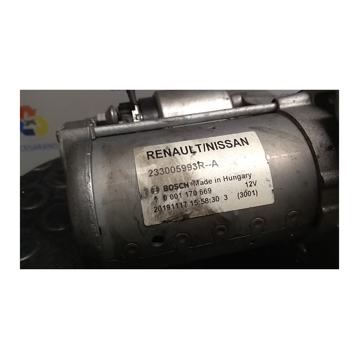 MOTORINO AVVIAMENTO PUNZONATURA=SCL70-S 114 RENAULT CLIO 5A SERIE (06/19-) H4DD4 233005993R
