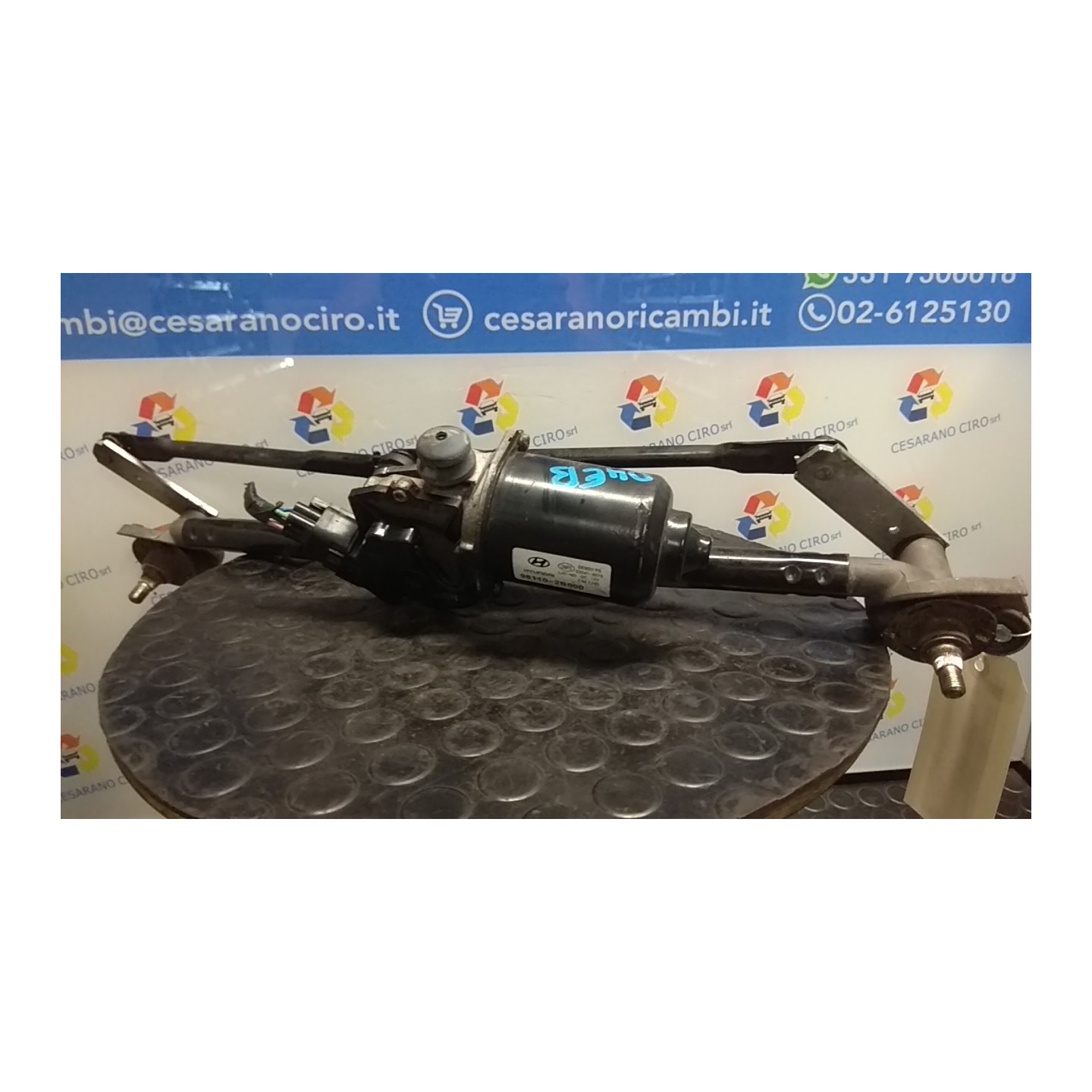 MOTORINO TERGIPARABREZZA 018 HYUNDAI SANTA FE 2A SERIE (03/06-12/10 D4EB 981102B000