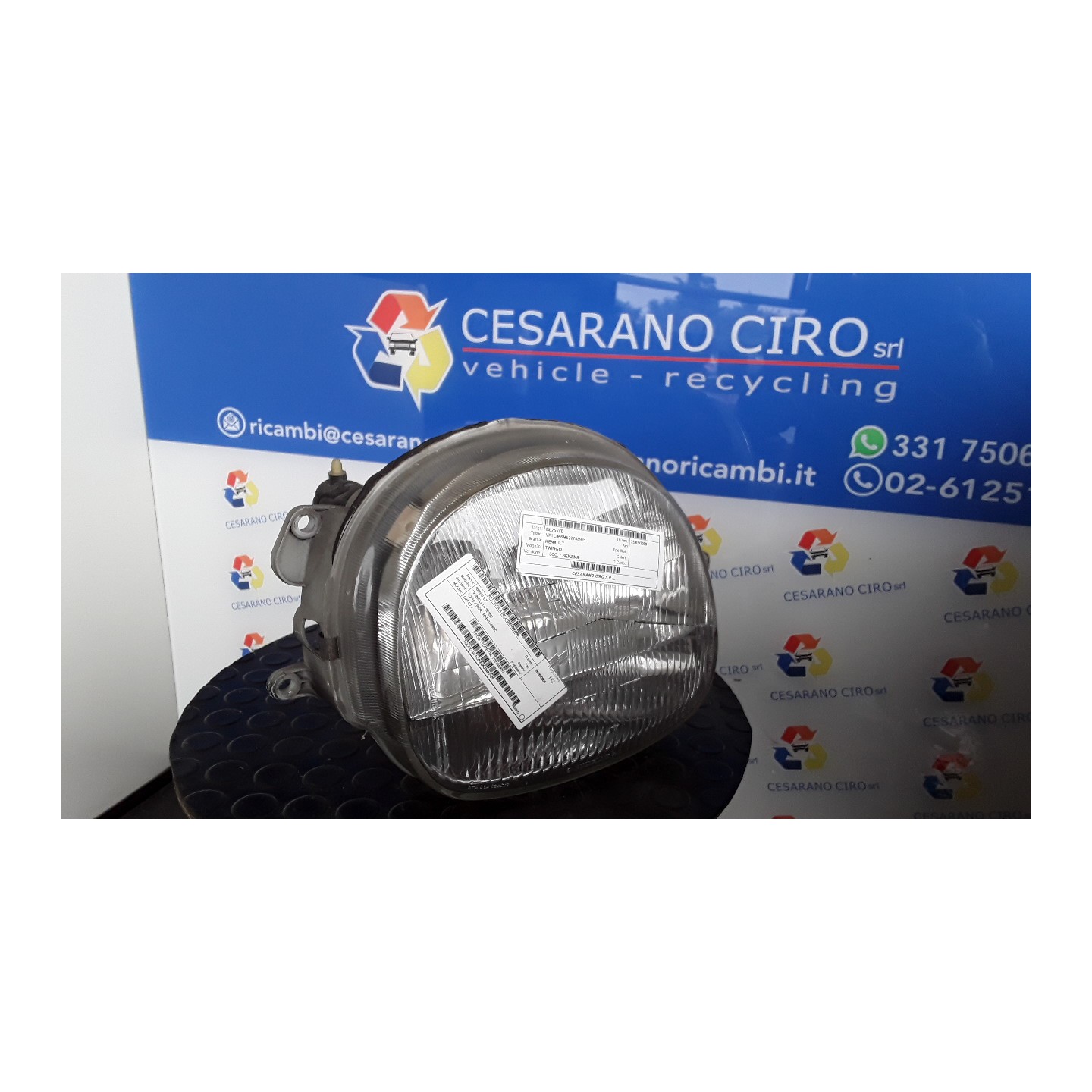 PROIETTORE DX. 060 RENAULT TWINGO 1A SERIE (08/98-09/07) D4FC7 7701049687