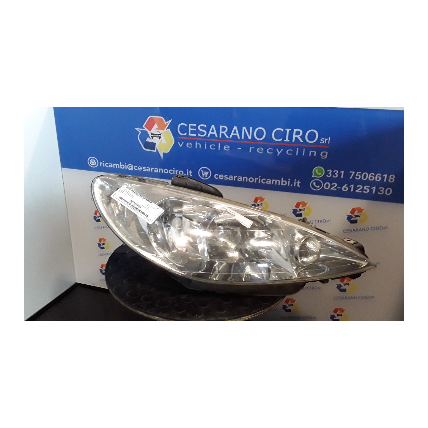 PROIETTORE DX. 046 PEUGEOT 206 (09/98-06/09) KFW 6205ZS
