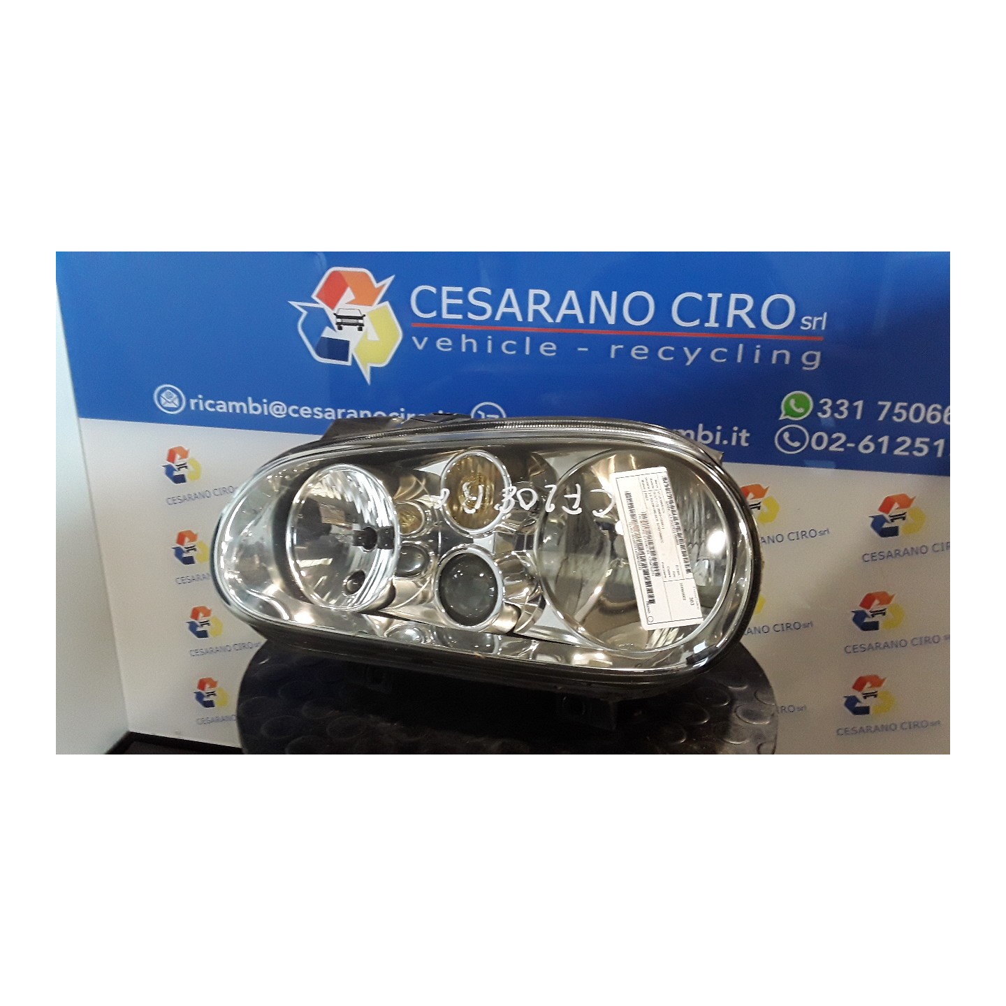 PROIETTORE C/FENDI SX. 059 VOLKSWAGEN GOLF (1J) (09/97-03/06) ASZ 1J1941017N