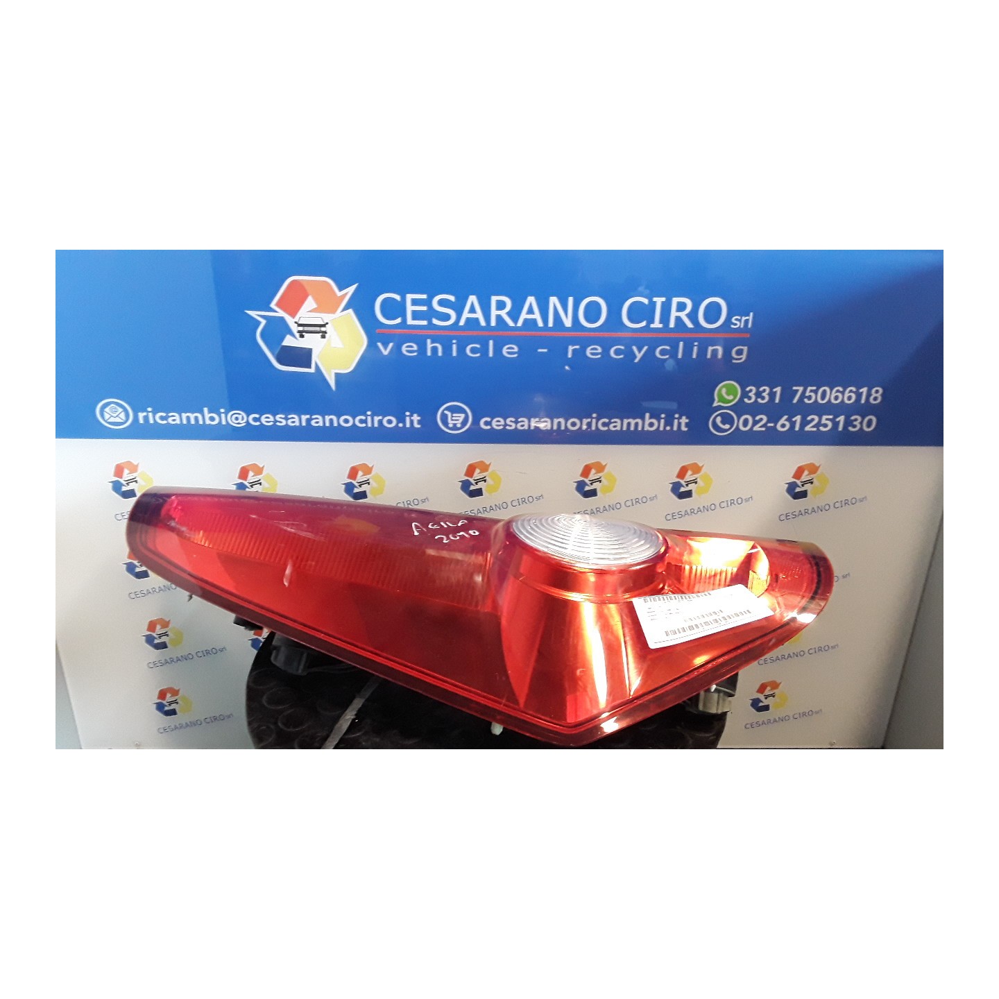 FANALE POST. SX. 060 OPEL AGILA (H08) (01/08-) K12B 93193683