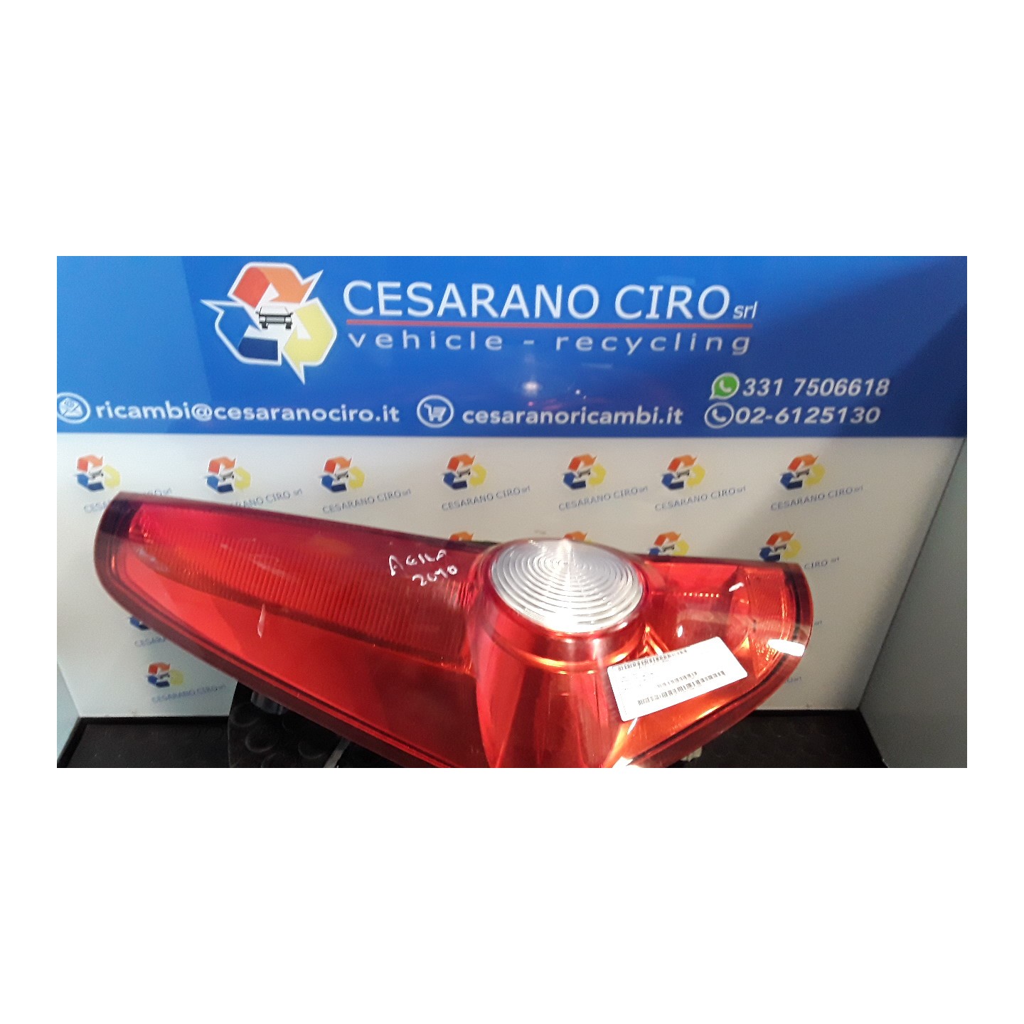 FANALE POST. SX. 060 OPEL AGILA (H08) (01/08-) K12B 93193683