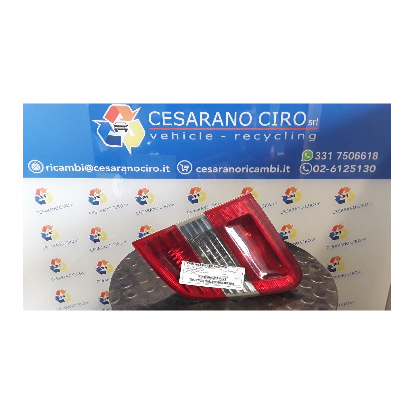 FANALE POST. PARTE INT. SX. 040 MERCEDES-BENZ CLASSE B (T245) (03/05-03/13) 640940 A1698201564