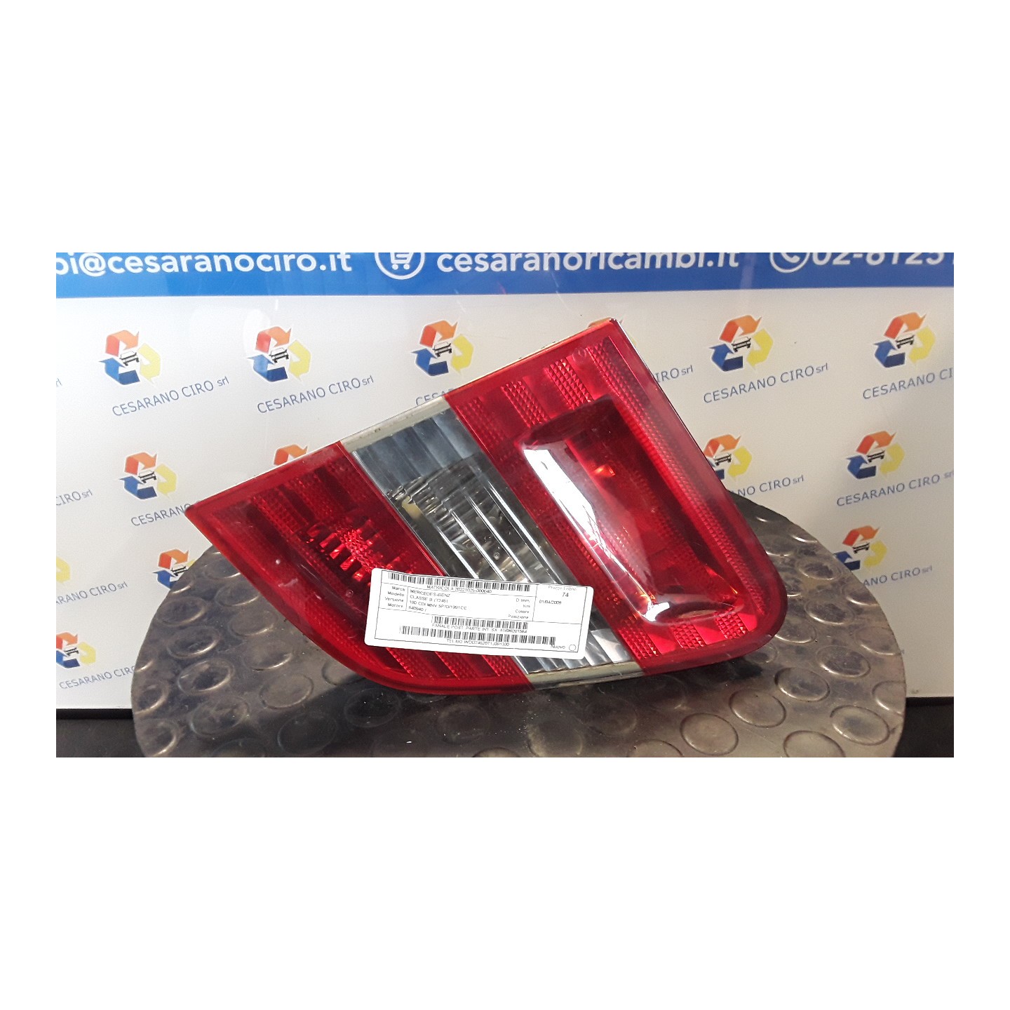 FANALE POST. PARTE INT. SX. 040 MERCEDES-BENZ CLASSE B (T245) (03/05-03/13) 640940 A1698201564