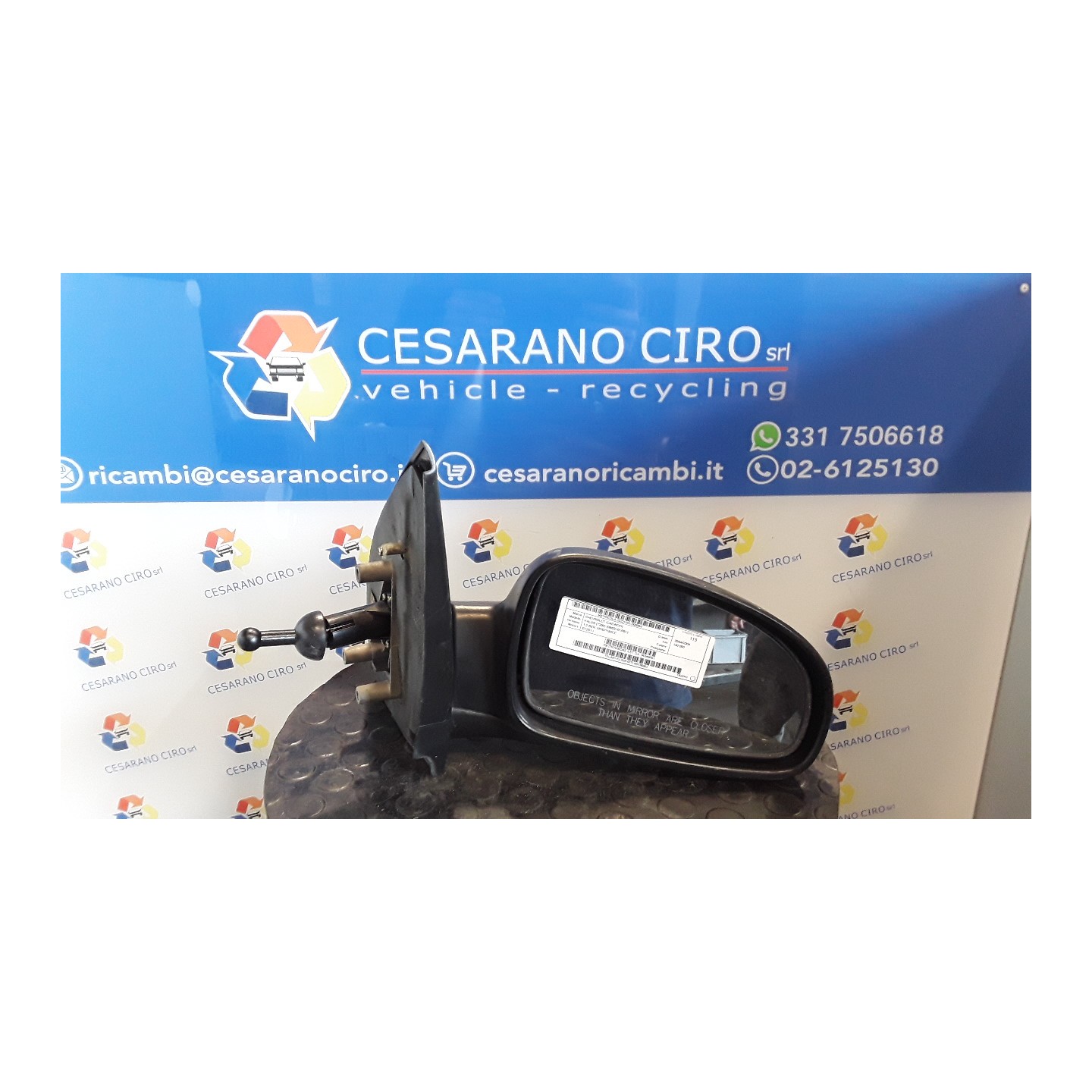 RETROVISORE EST. DX. 063 CHEVROLET (DAEWOO) KALOS (T200) (09/02-01/05) B12S1 96349551