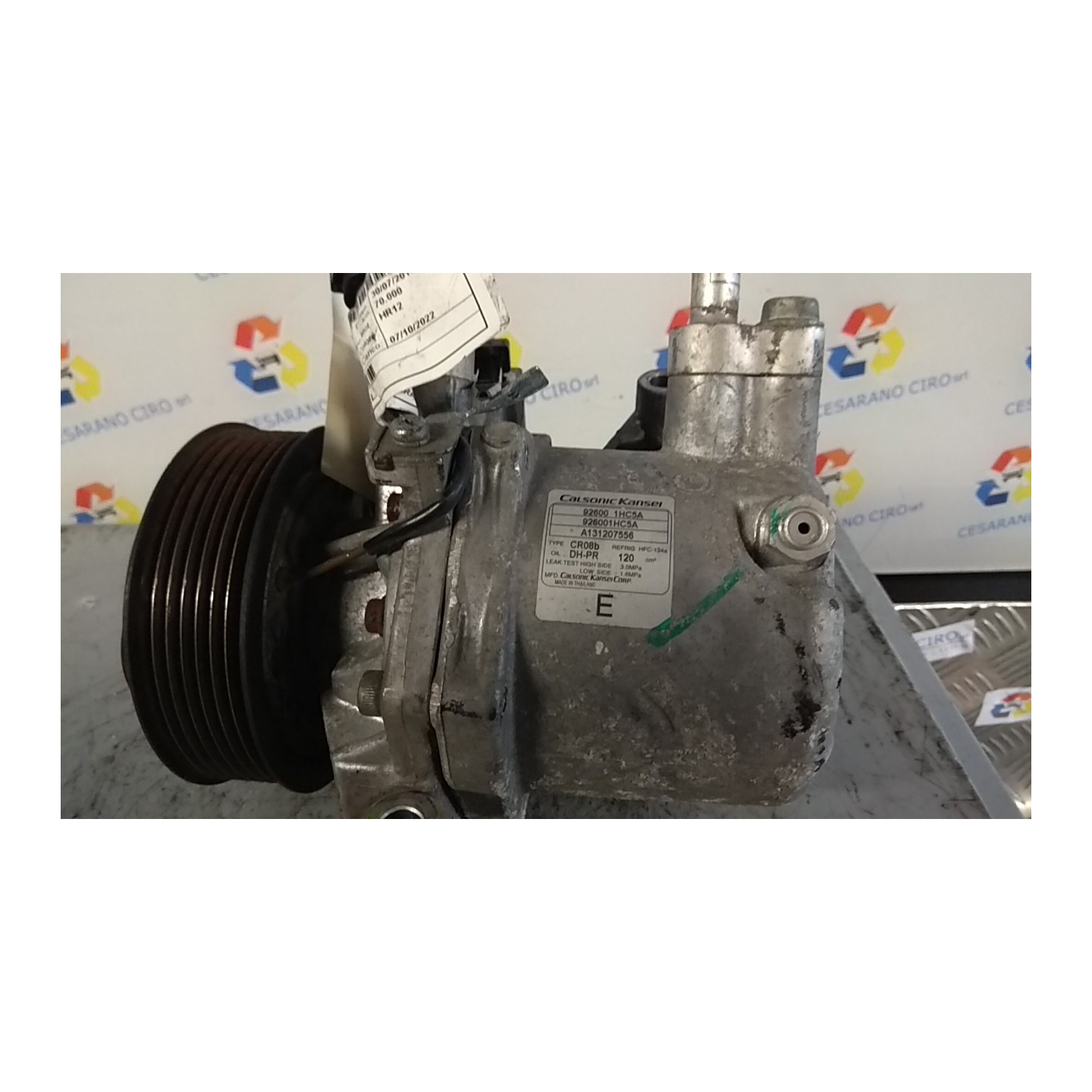 COMPRESSORE A/C 023 NISSAN MICRA (K13K) (09/10-) HR12 926003VA0D