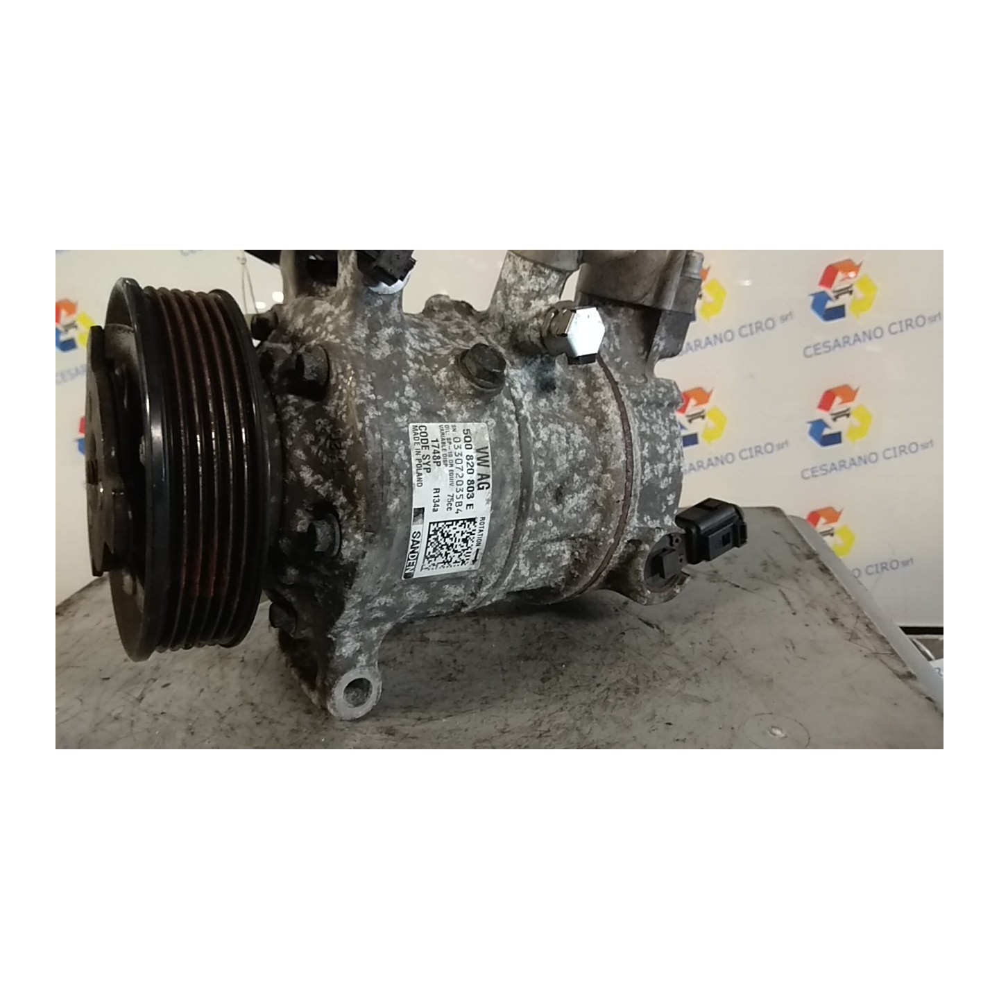 COMPRESSORE A/C 074 SKODA RAPID SPACEBACK (09/13-) CHY 5Q0820803C