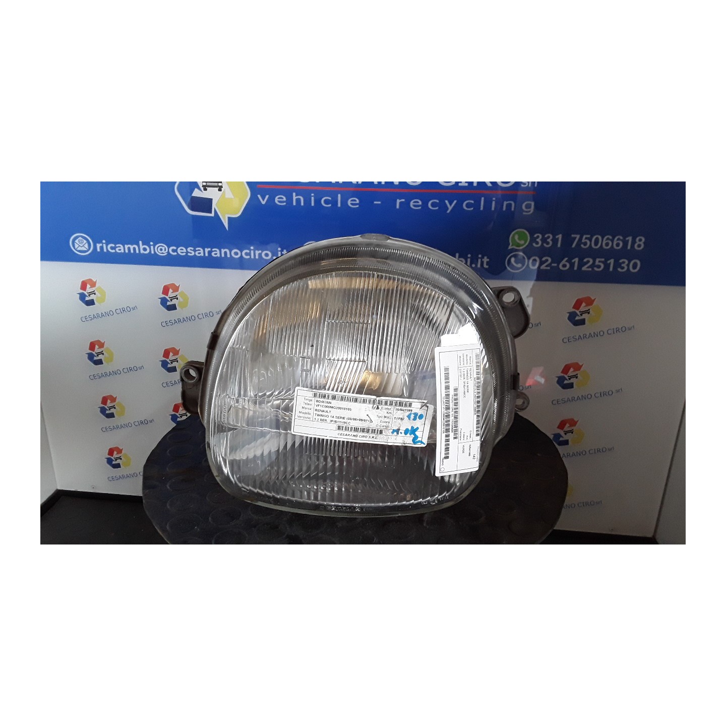PROIETTORE SX. 035 RENAULT TWINGO 1A SERIE (08/98-09/07) D7FB7 7701049686