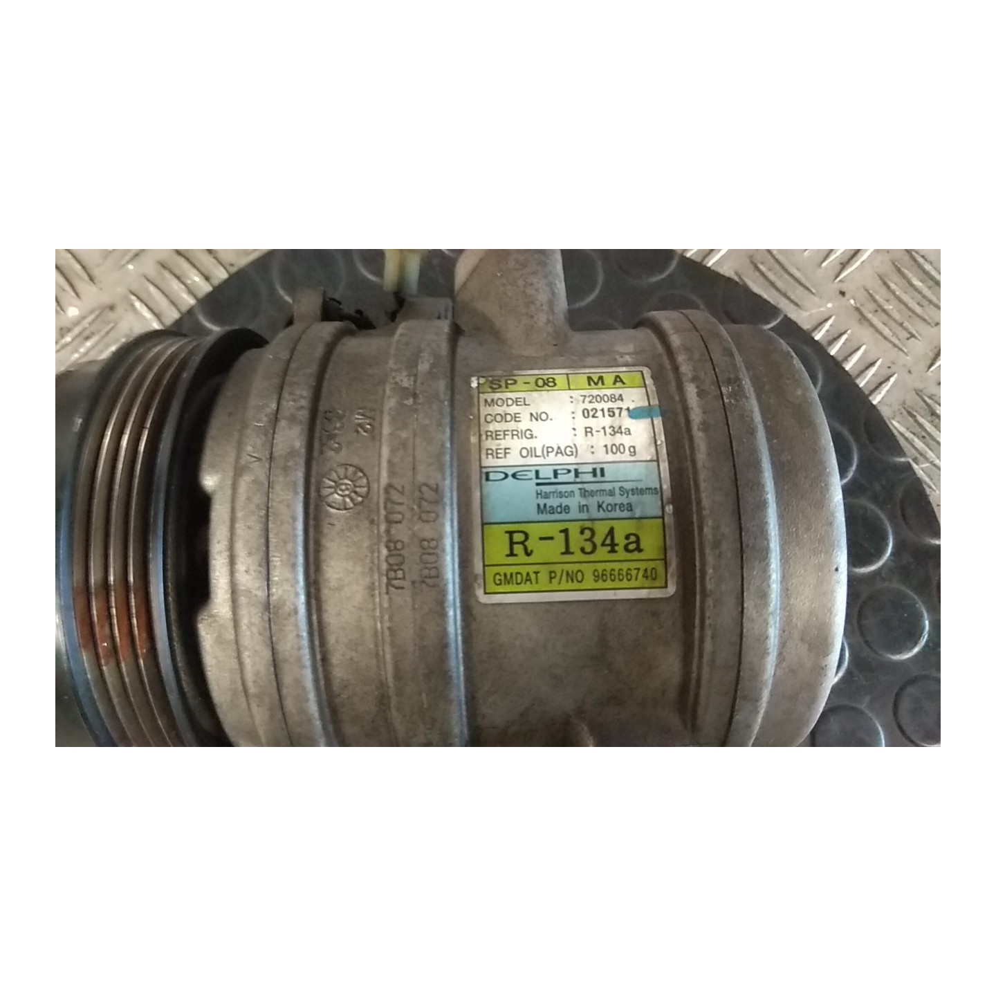 COMPRESSORE A/C 041 CHEVROLET (DAEWOO) MATIZ (M200) (04/05-12/10) A08S3 96406678