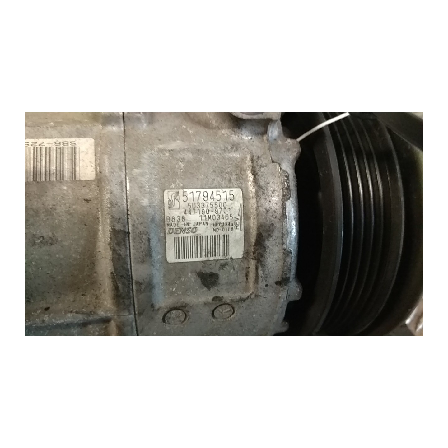 COMPRESSORE A/C C/A/C,C/A/C AUTO 066 FIAT PUNTO EVO (3J) (08/09-07/13) 955A6000 55194880