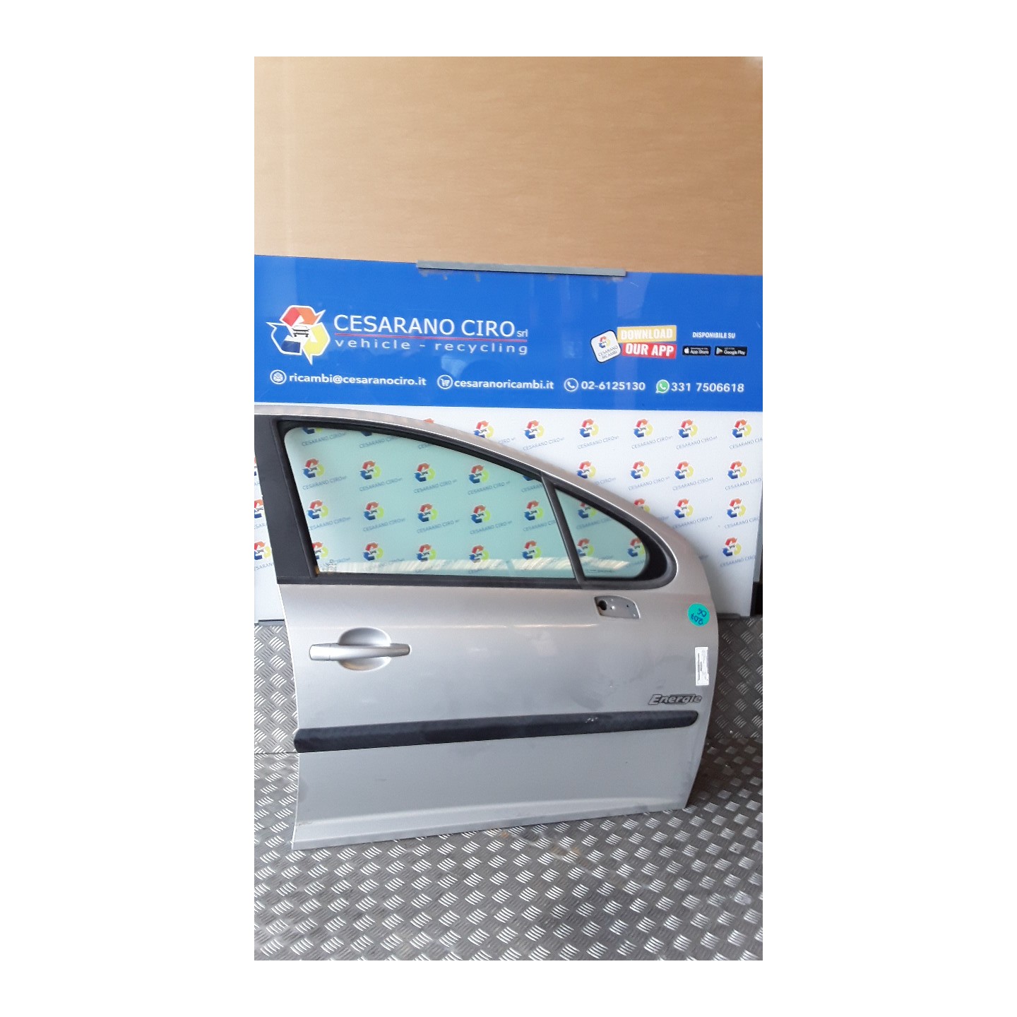 PORTA ANT. DX. 112 PEUGEOT 207 (04/06-06/09) 8HZ 9004X8