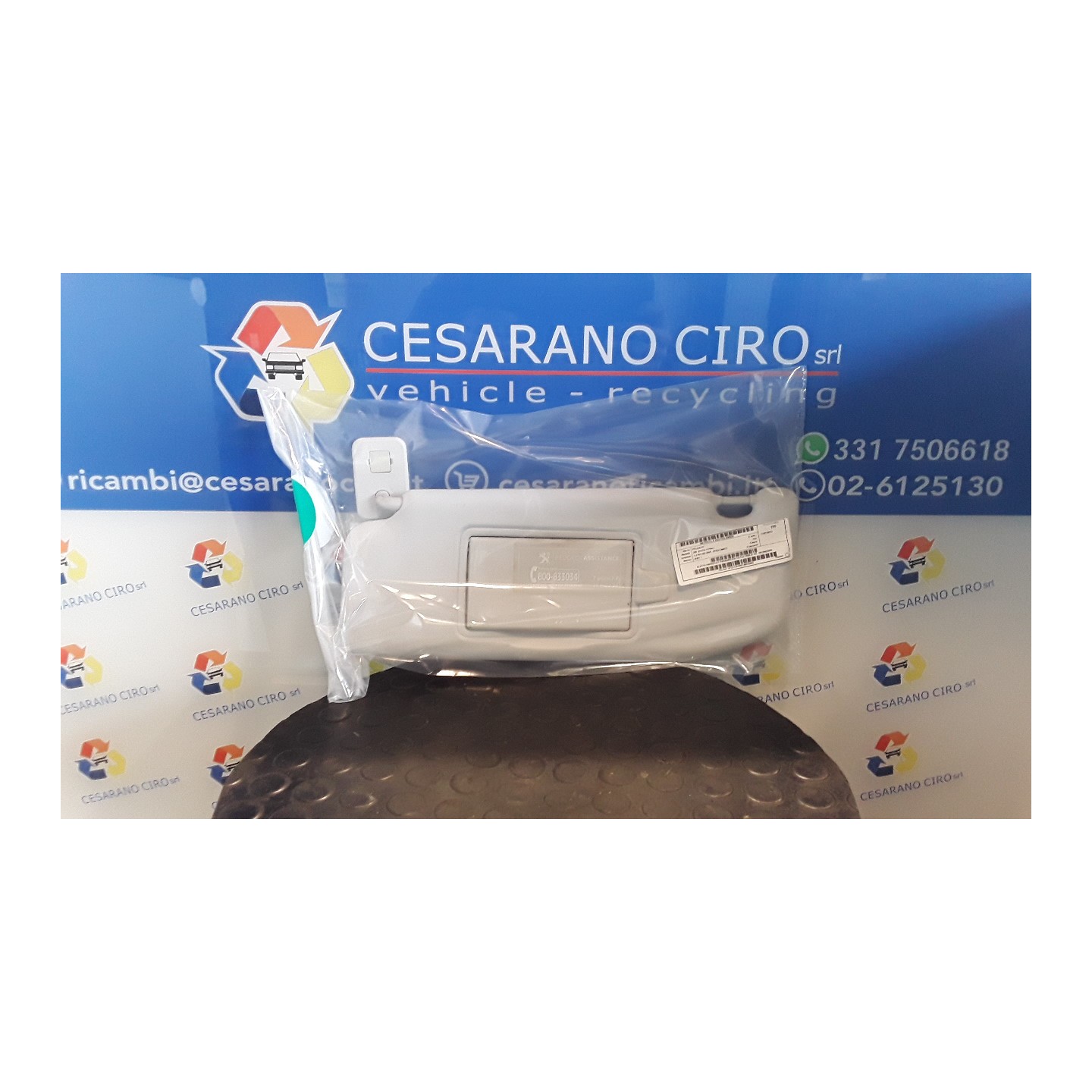 ALETTA PARASOLE PARABREZZA OCCULTABILE SX. 020 PEUGEOT 208 (01/12-11/15) 8H01 16125932PR