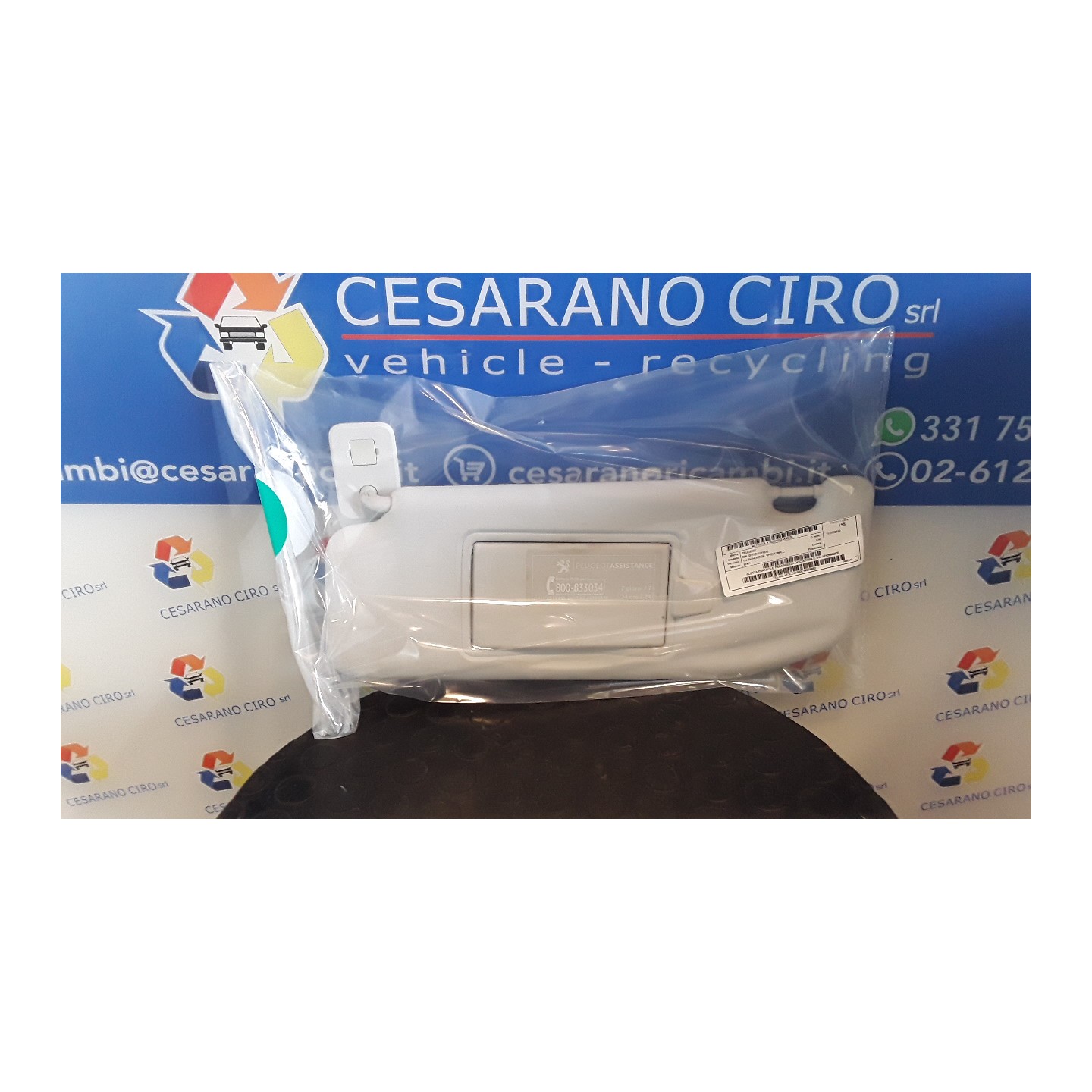 ALETTA PARASOLE PARABREZZA OCCULTABILE SX. 020 PEUGEOT 208 (01/12-11/15) 8H01 16125932PR