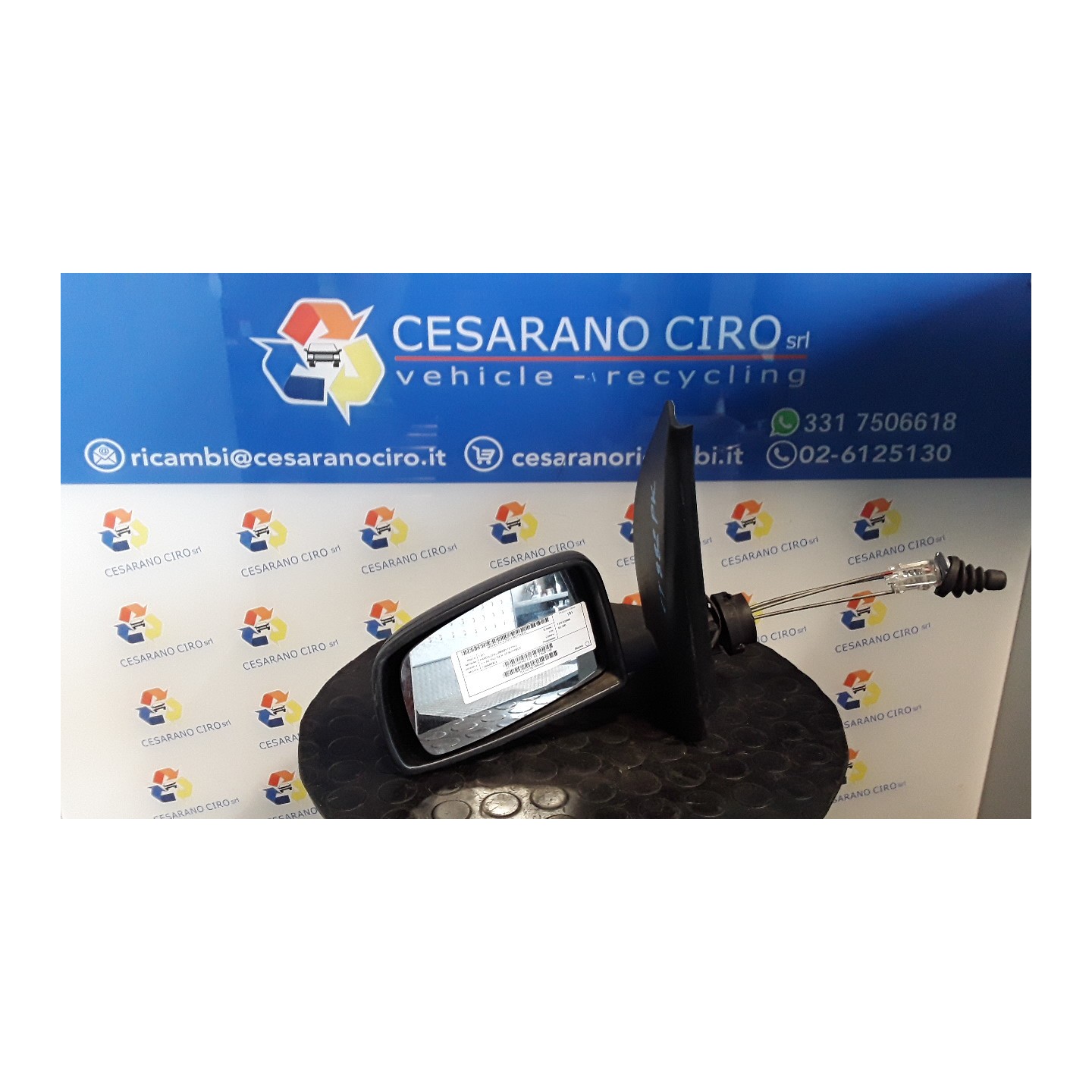 RETROVISORE EST. SX. 015 FIAT PANDA (2Q) (09/03-12/10) 188A4000 735357191