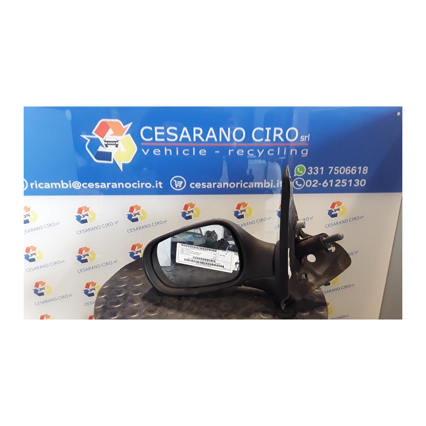 RETROVISORE EST. REGOLAZ. MANUALE SX. 014 RENAULT CLIO 2A SERIE (04/98-04/01) D7FD7 7700415325