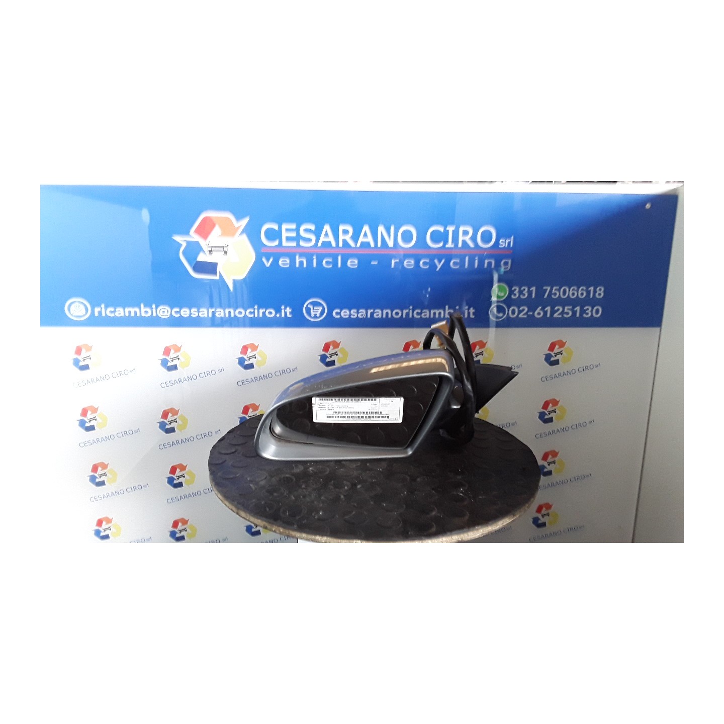 RETROVISORE EST. REGOLAZ. ELETTR. TERMICO SX. 074 AUDI A4 (8E) (10/04-02/08) BPW 8E1858531AA01C