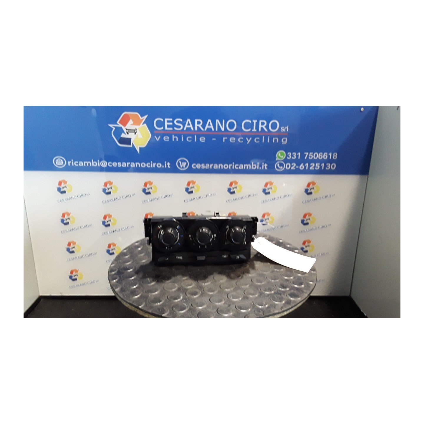 BLOCCO COMANDO CLIMATIZZAZIONE C/A/C,C/RISCALDAT.ABITACOLO 001 CITROEN C3 2A SERIE (A51) (09/09-06/13 KFT 9675400180