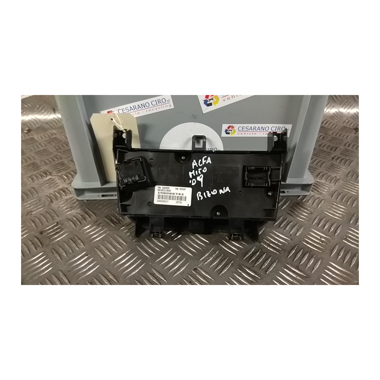 BLOCCO COMANDO CLIMATIZZAZIONE P/A/C 050 ALFA ROMEO MITO (QZ) (03/11-05/13) 955A7000 156088743