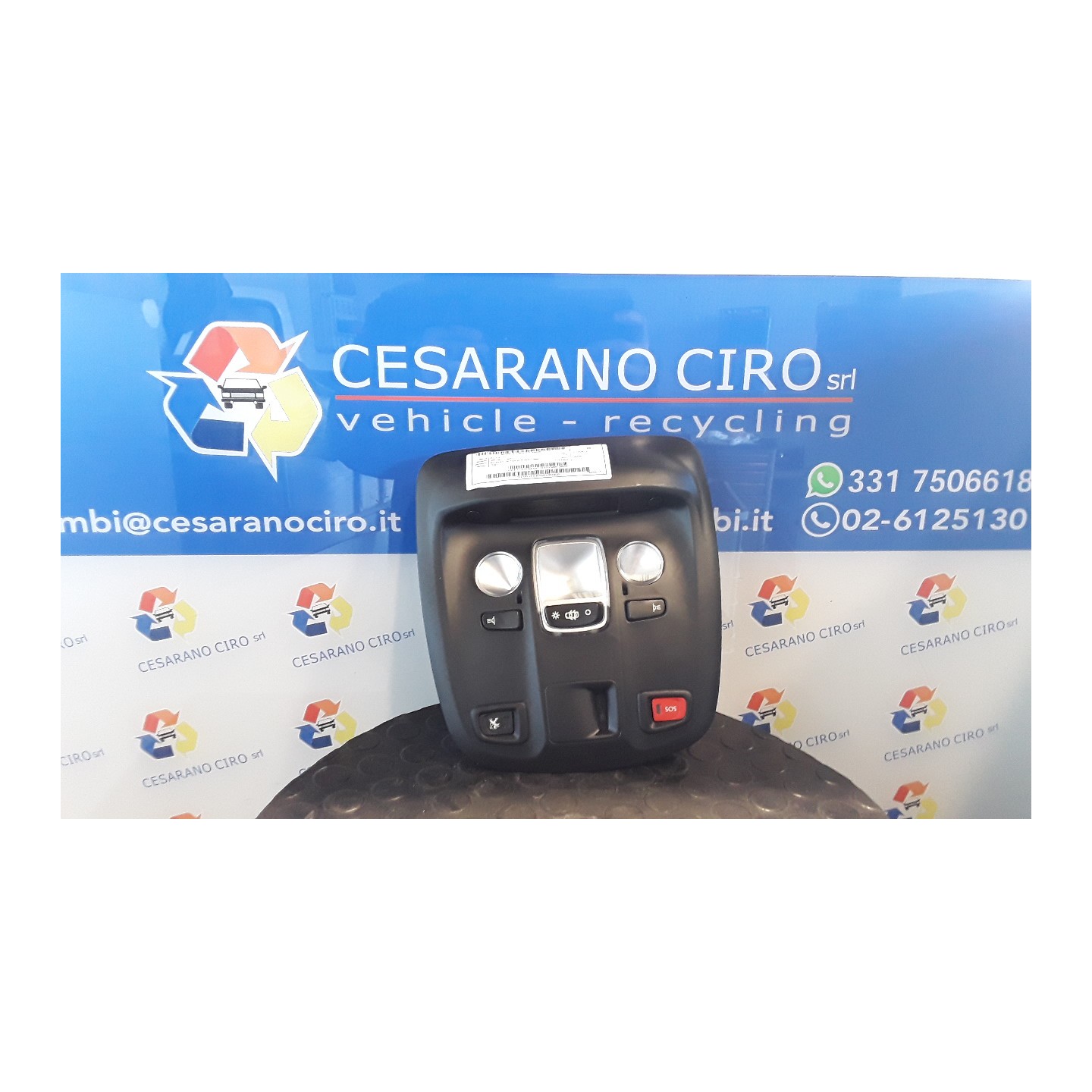 LUCE CORTESIA ANT. TETTO 046 PEUGEOT 308 (09/17-09/21) YH01 96887290PR