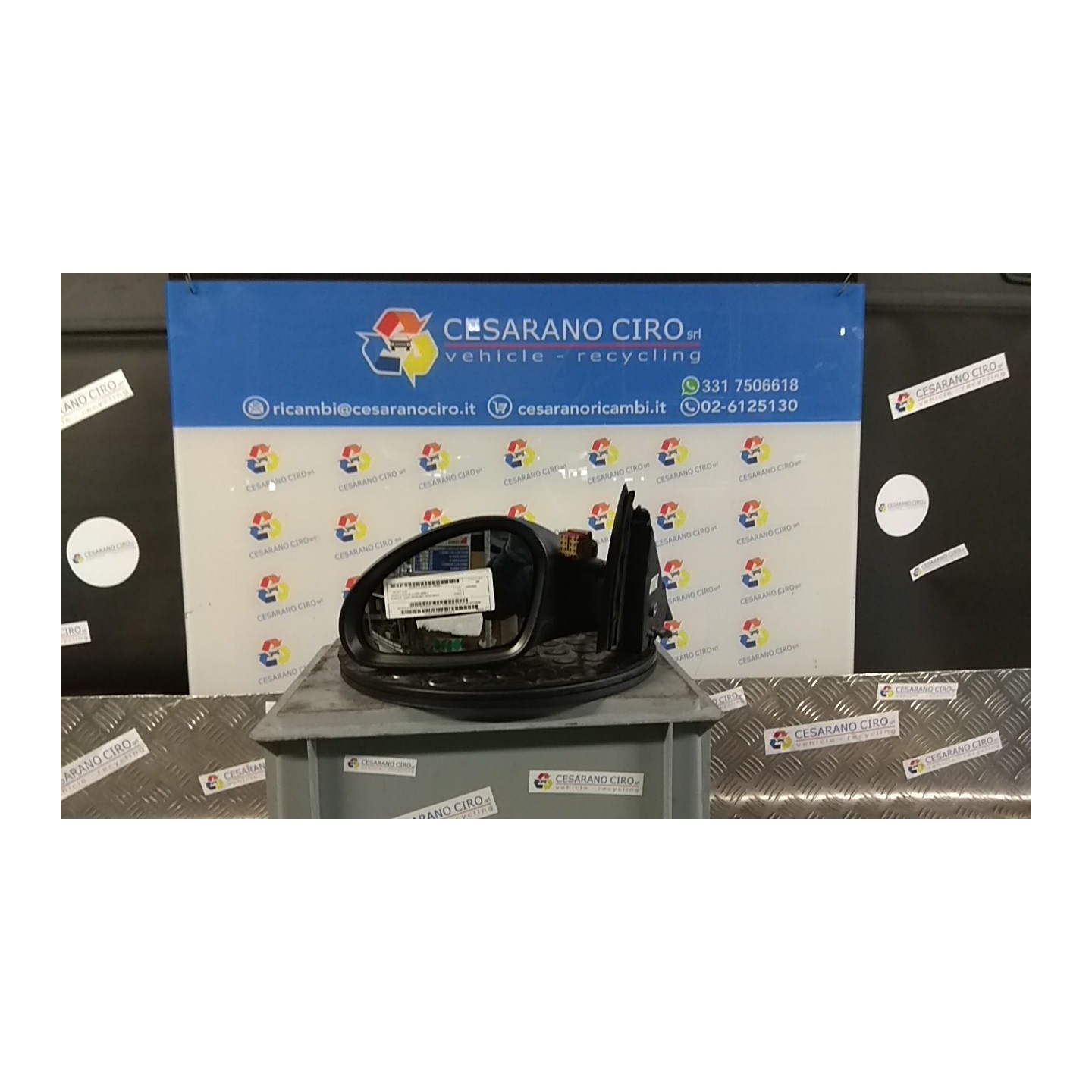 RETROVISORE EST. REGOLAZ. ELETTR. ORIENTABILE SX. 093 SEAT IBIZA (6L) (12/01-08/09) BBY 6L1857507AB9B9