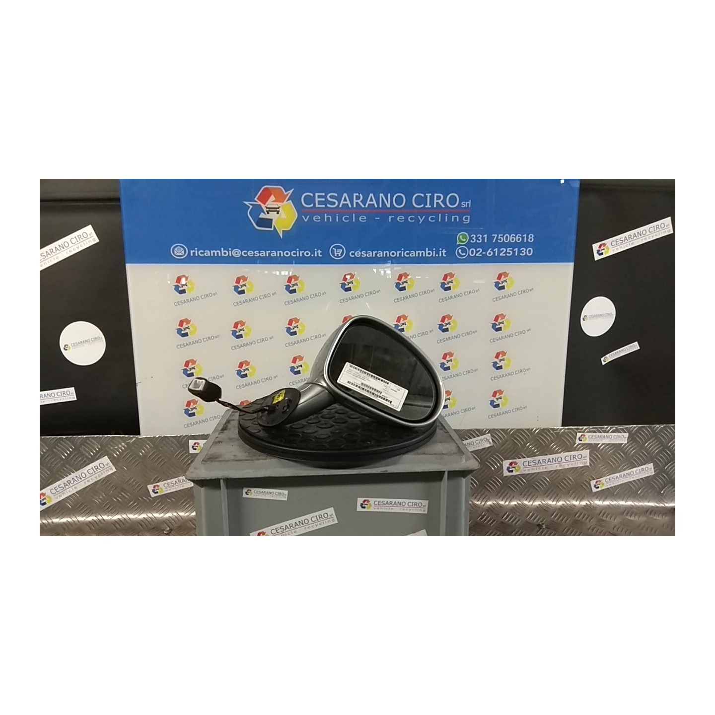 RETROVISORE EST. REGOLAZ. ELETTR. DX. 236 CHEVROLET (DAEWOO) MATIZ (M200) (04/05-12/10) A08S3 96600429