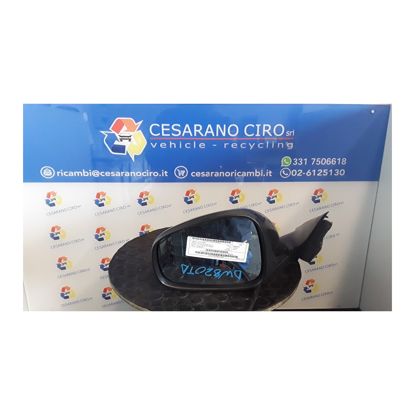 RETROVISORE EST. REGOLAZ. ELETTR. SX. 004 ALFA ROMEO 159 (X3/X9) (07/05-06/13) 939B3000 156053026