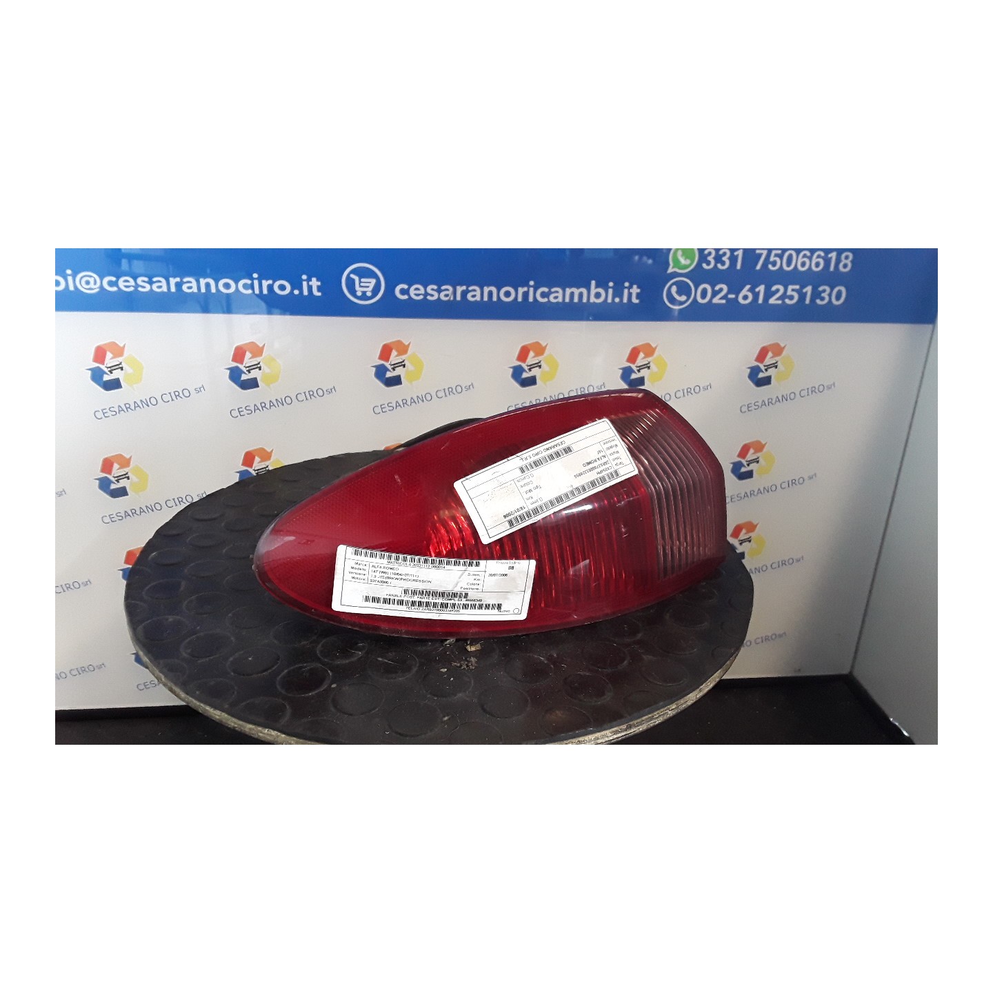 FANALE POST. PARTE EST. COMPL SX. 014 ALFA ROMEO 147 (W8) (10/04-07/11) 937A3000 46556349