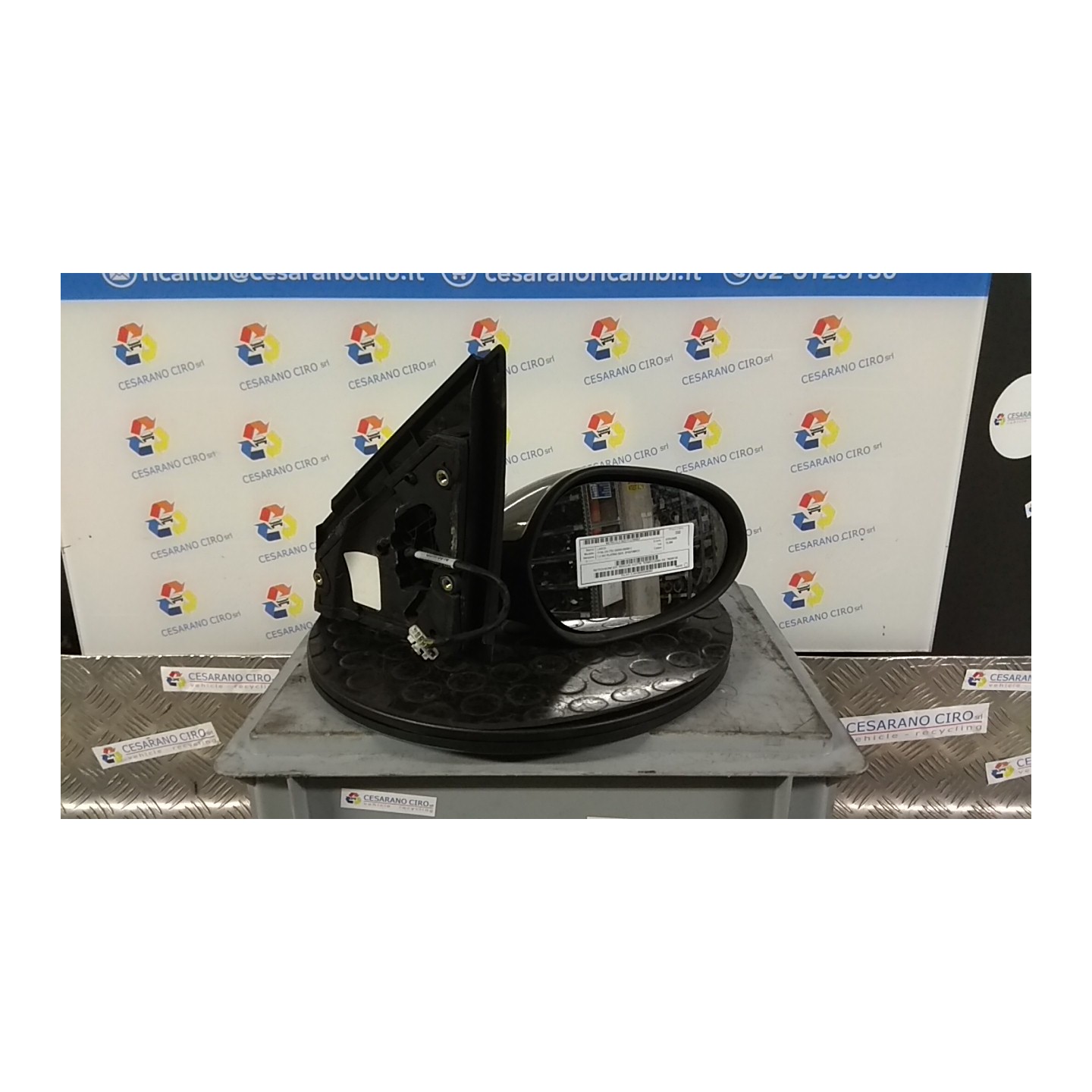 RETROVISORE EST. REGOLAZ. ELETTR. TERMICO,06/05 DX. 057 LANCIA YPSILON (TE) (06/03-09/06) 843A1000 735345129
