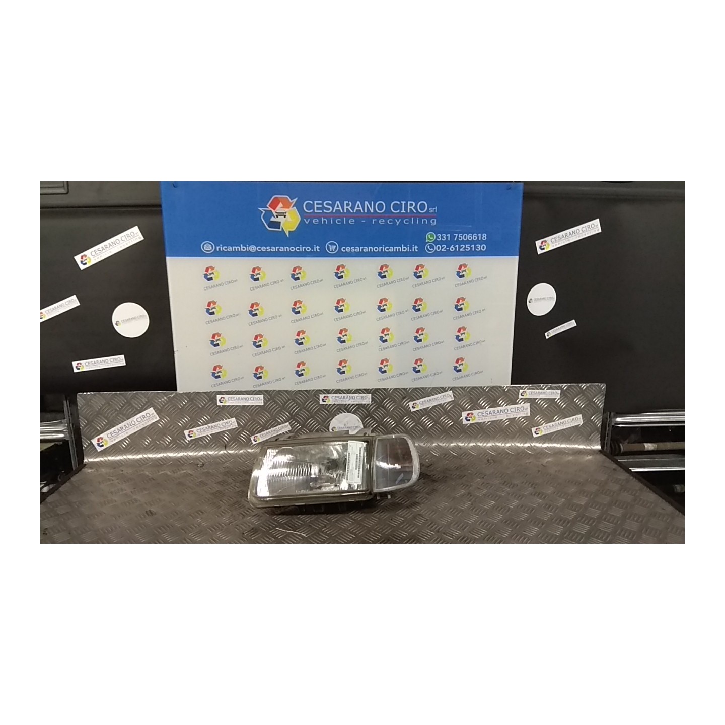 PROIETTORE DX. 195 VOLKSWAGEN POLO 3A SERIE (11/94-09/01) AEX 6N1941016