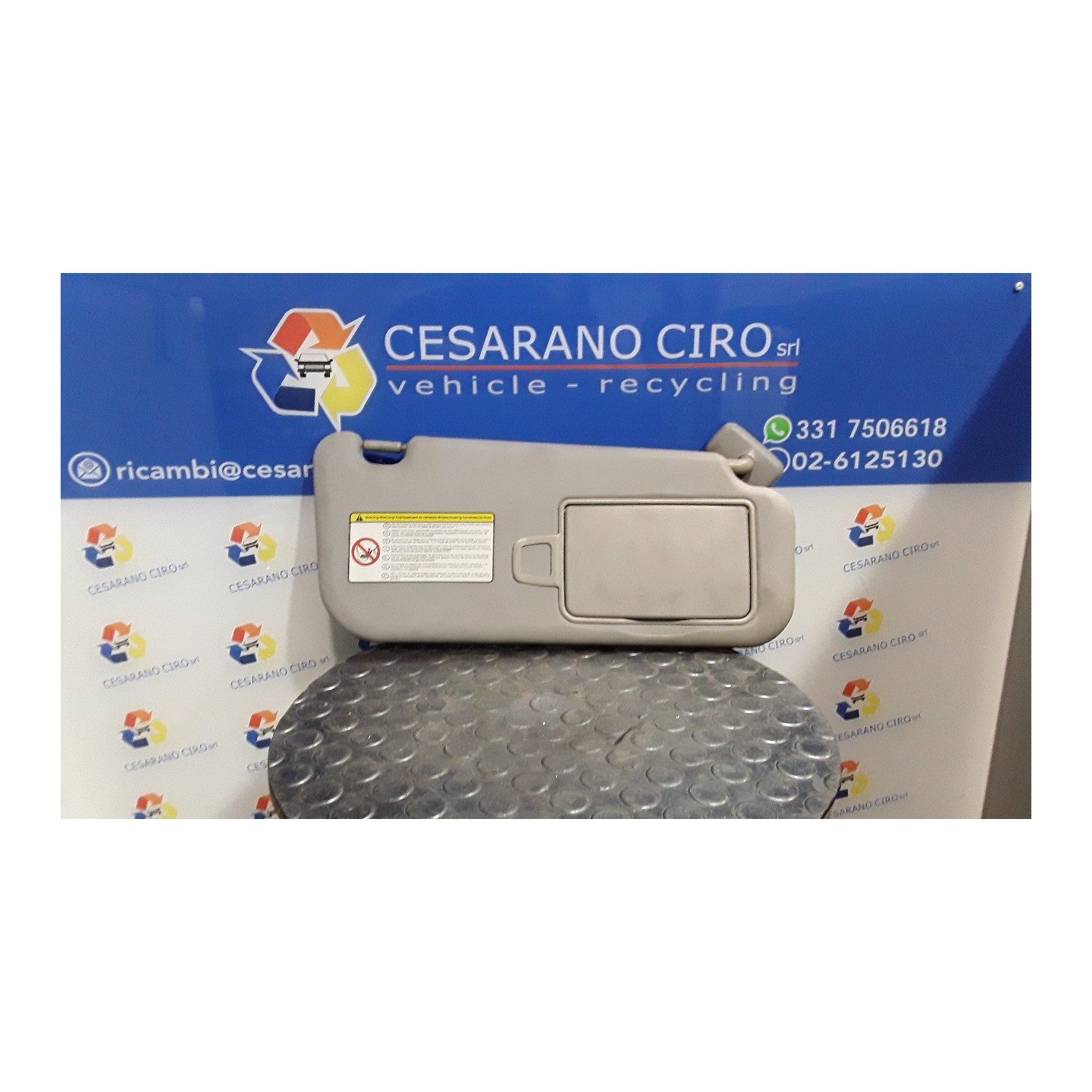 ALETTA PARASOLE PARABREZZA DX. 076 KIA SOUL (03/09-) D4FB 852202K460QW