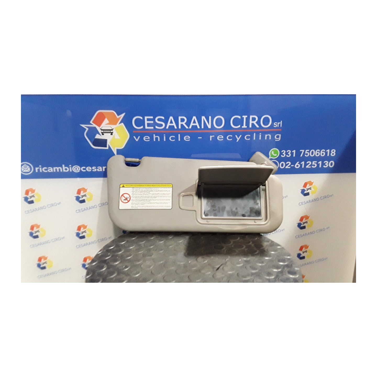 ALETTA PARASOLE PARABREZZA DX. 076 KIA SOUL (03/09-) D4FB 852202K460QW