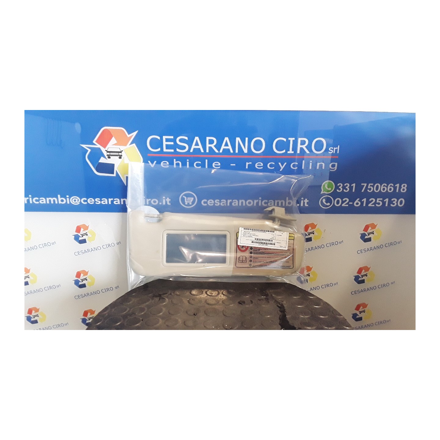 ALETTA PARASOLE PARABREZZA LL1, LL2, LL3, LL4, LL7 DX. 010 FIAT 500 (3P) (07/07-) 169A4000 735452613