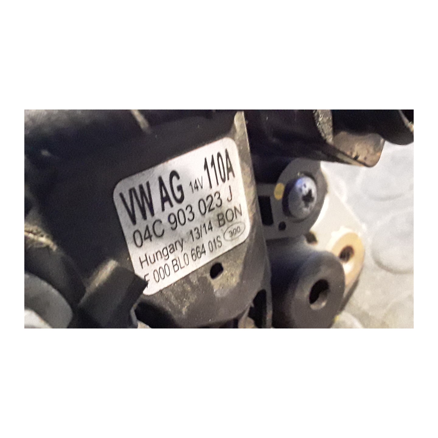 ALTERNATORE 110AMP BOSCH 021 VOLKSWAGEN UP! (1S) (11/11-10/16) CPG 04C903023B
