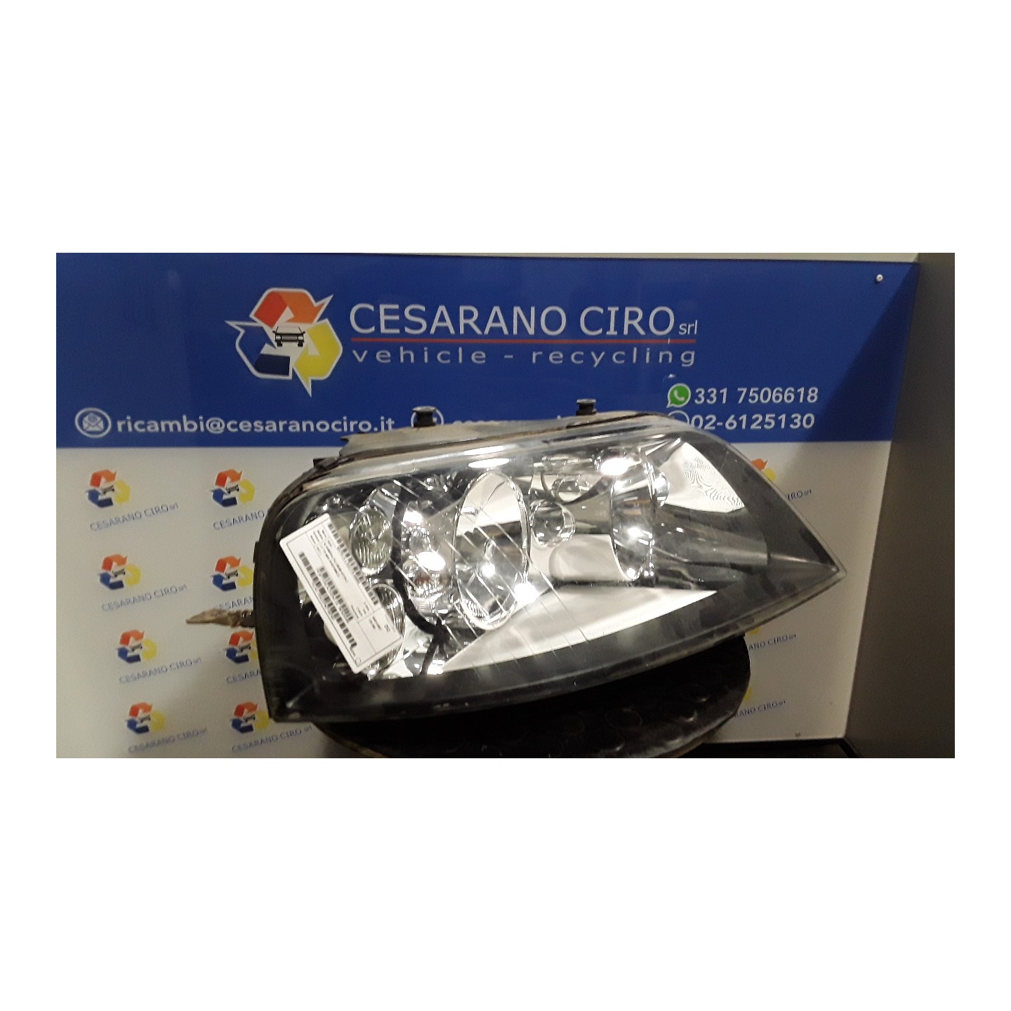PROIETTORE ALOGENO DX. 055 SEAT ALHAMBRA (7V) (06/96-07/10) BRT 7M7941016N