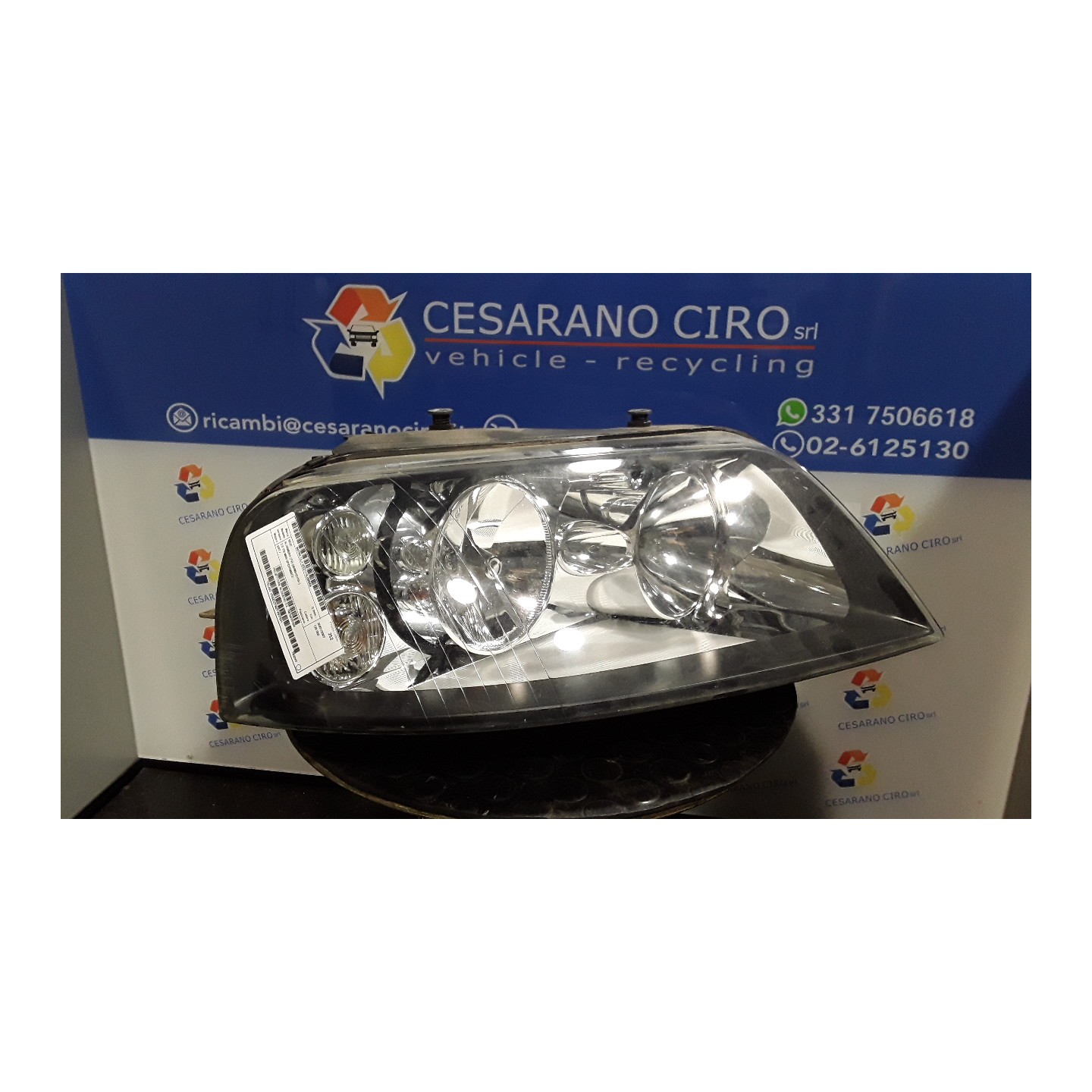 PROIETTORE ALOGENO DX. 055 SEAT ALHAMBRA (7V) (06/96-07/10) BRT 7M7941016N
