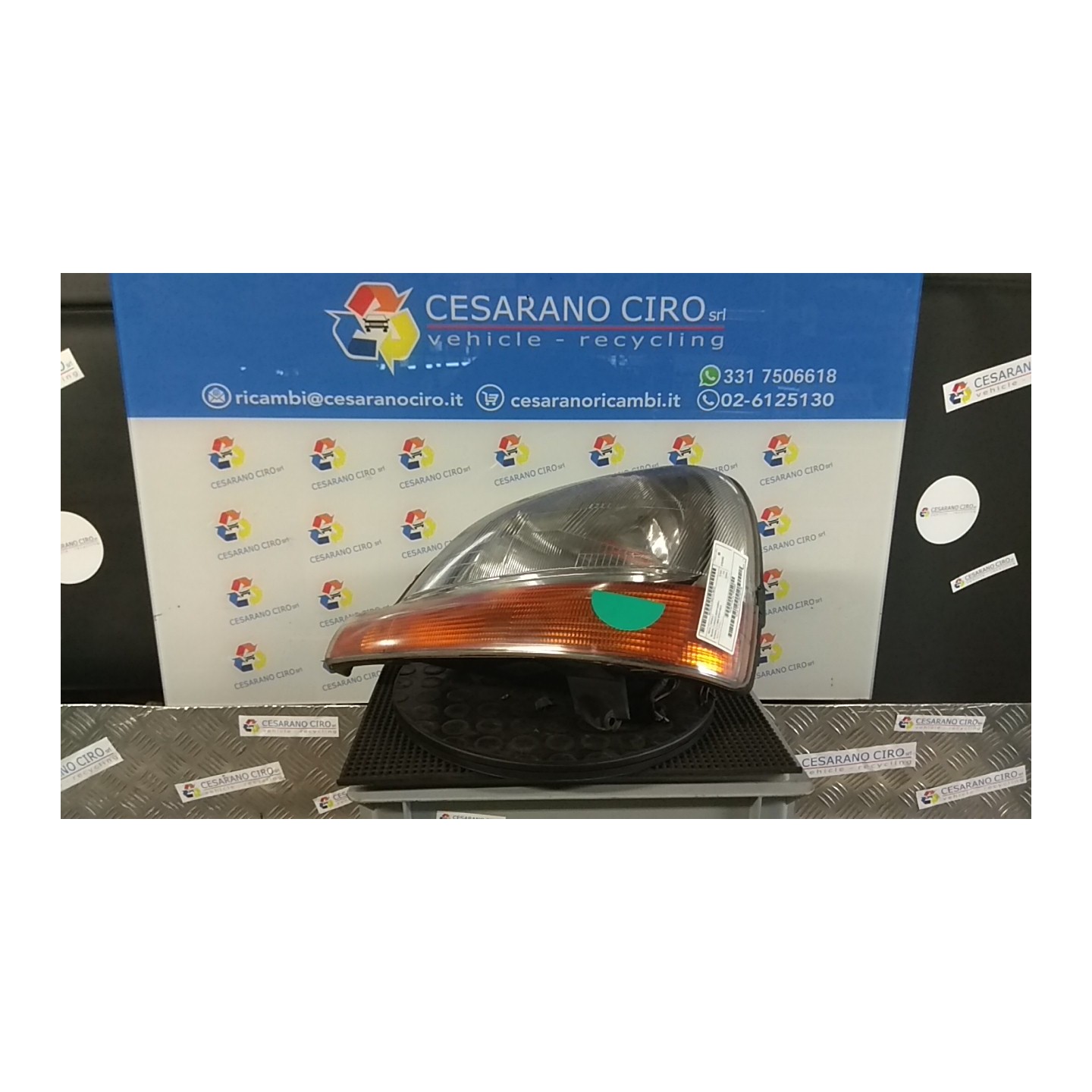 PROIETTORE SX. 127 RENAULT KANGOO (08/97-04/03) D7FB7 7701044037